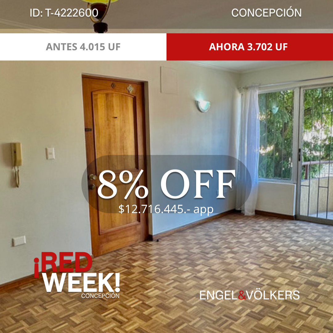 Cómodo departamento en Concepción