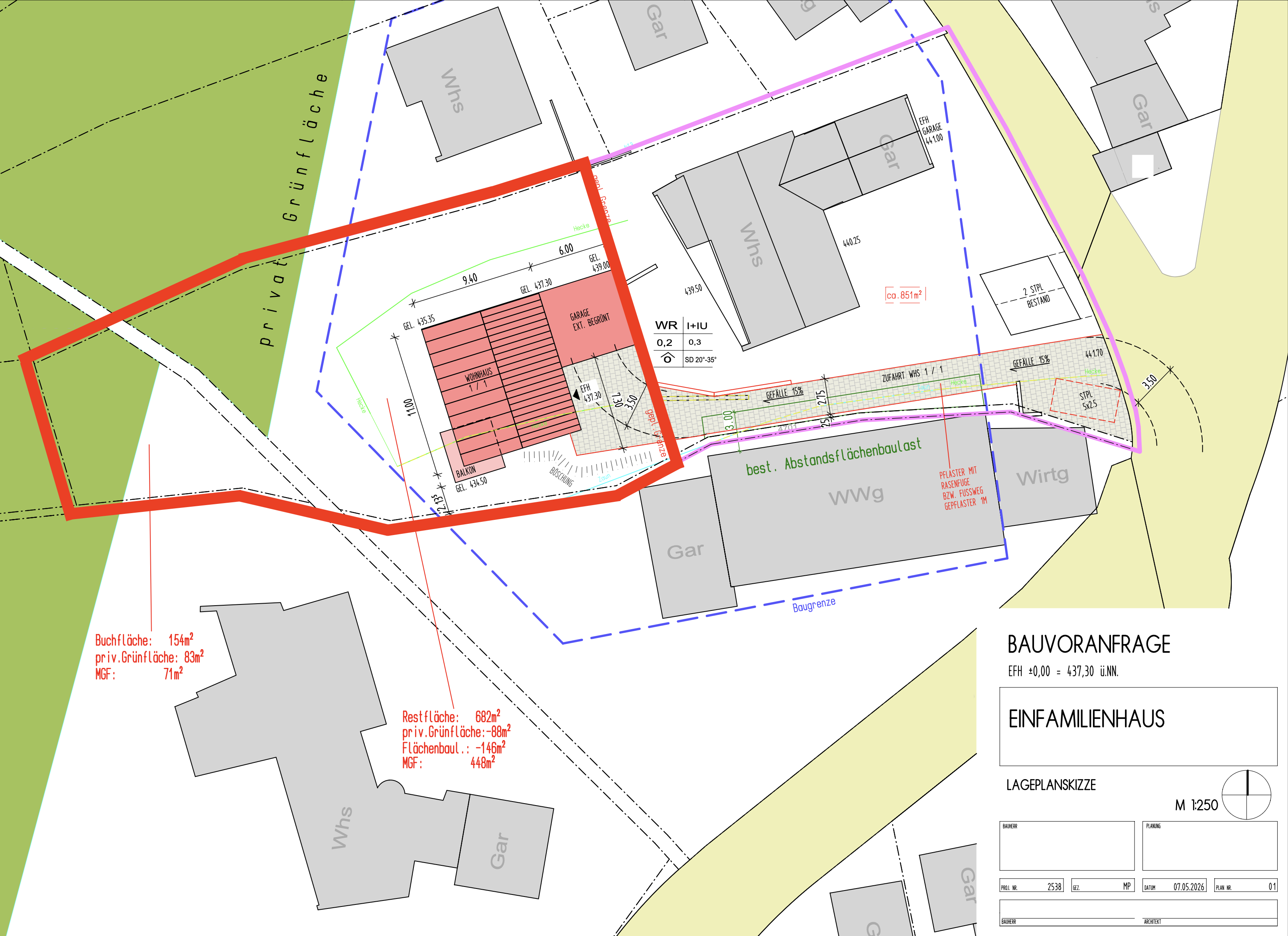 Attraktives Baugrundstück für Einfamilienhaus in Toplage Esslingen mit Aussicht