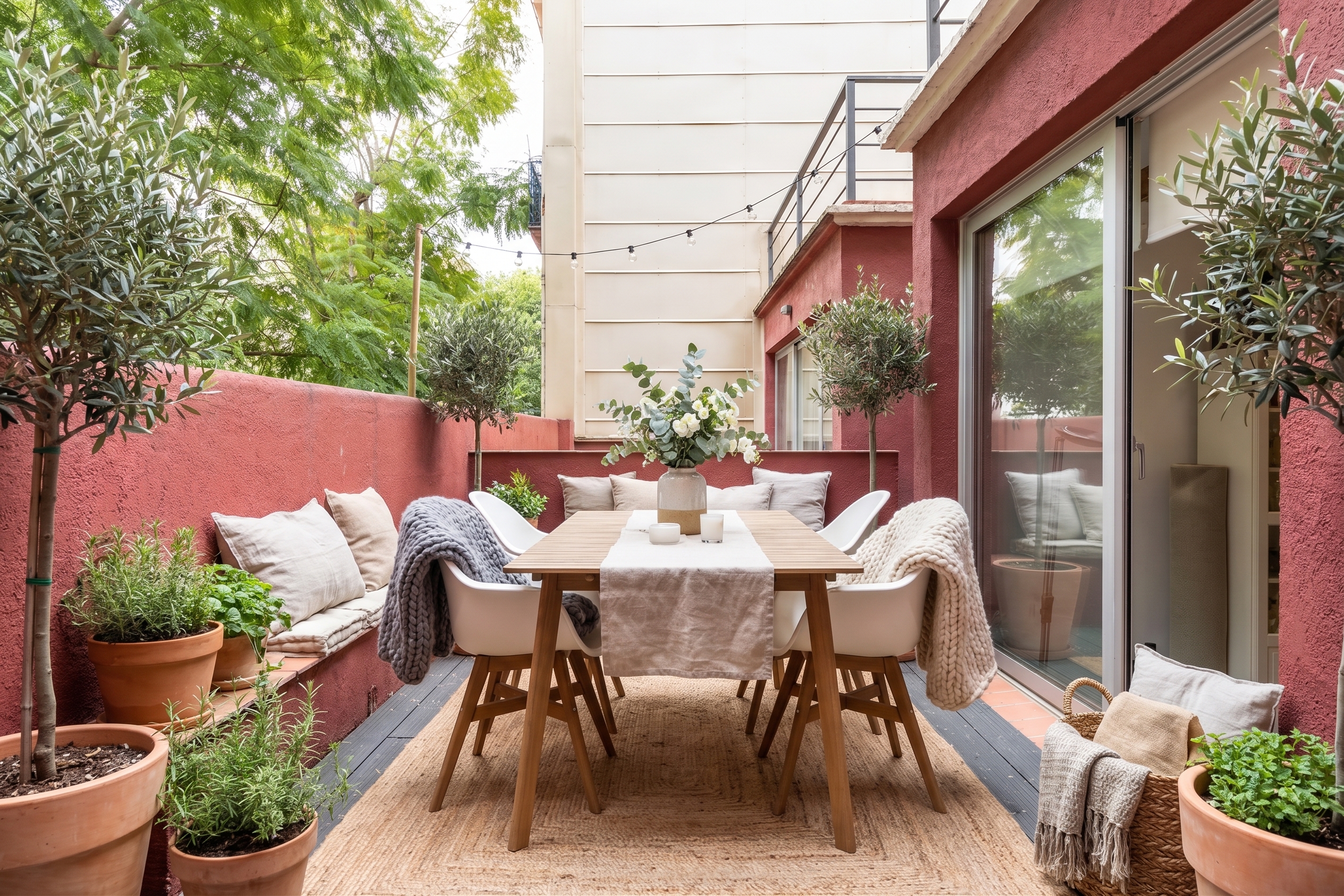 Unique penthouse with two terraces and a private rooftop in the heart of Vila de Gràcia [AI-modified]