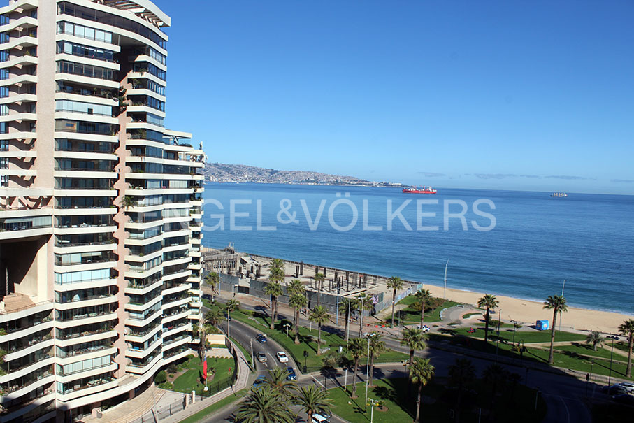 Amplio departamento con vista al mar