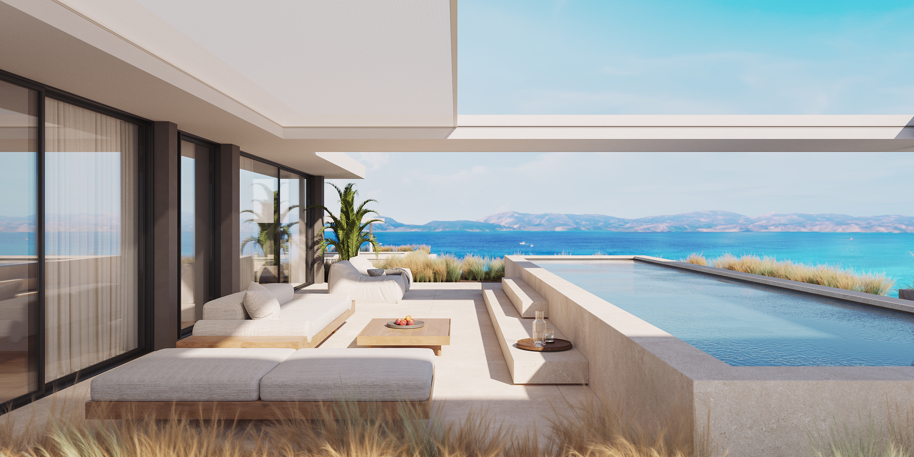 Sea-view penthouse duplex with private pool by The Ellinikon