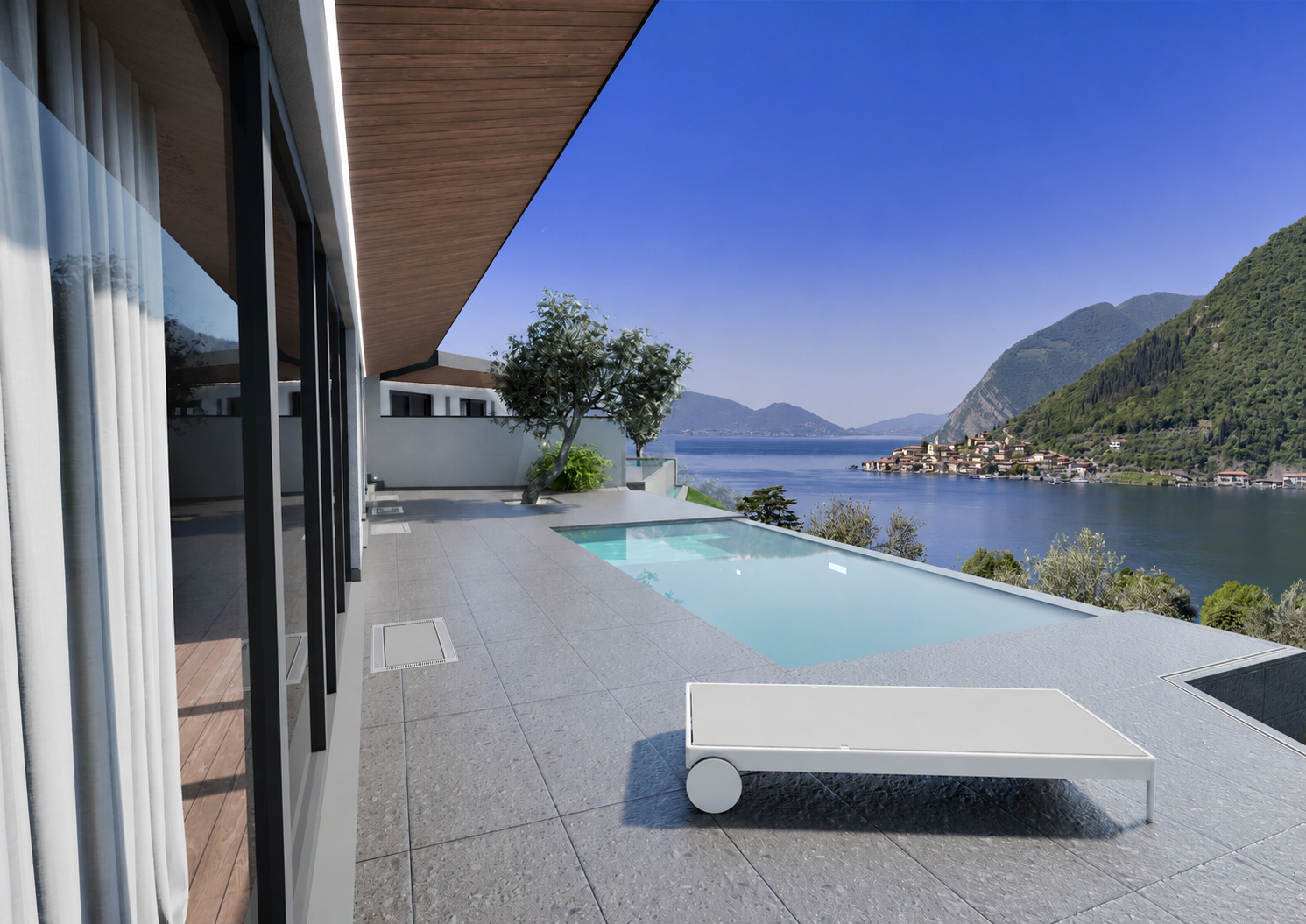 Nuova villa di design con piscina e vista lago a Sale Marasino