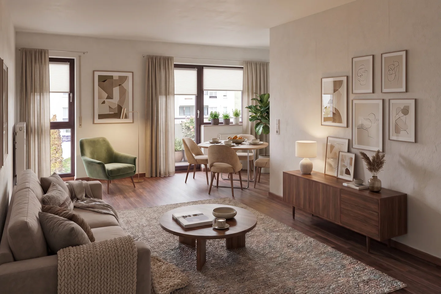 Stadtnahe 3-Zimmer-Wohnung mit Balkon und zwei TG-Stellplätzen - Foto 2