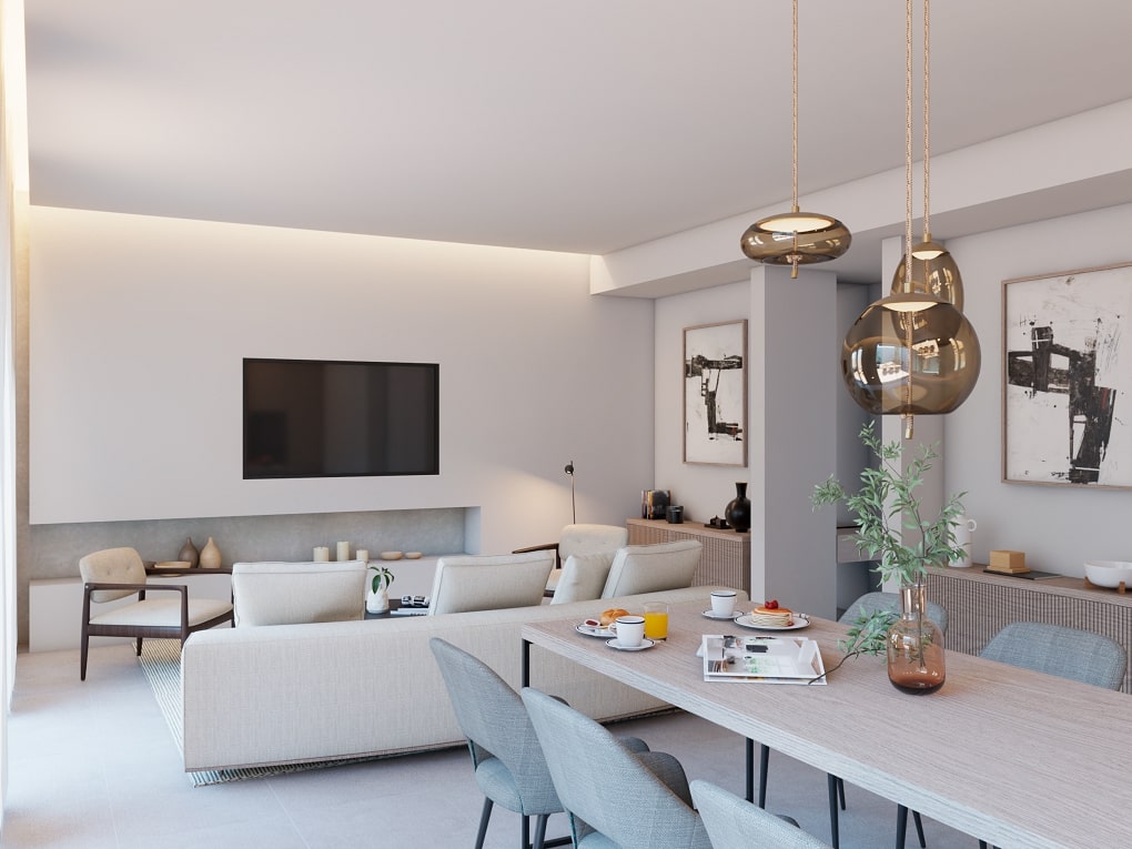 Urban hideaway: newly-built ground floor flat with its own parking space