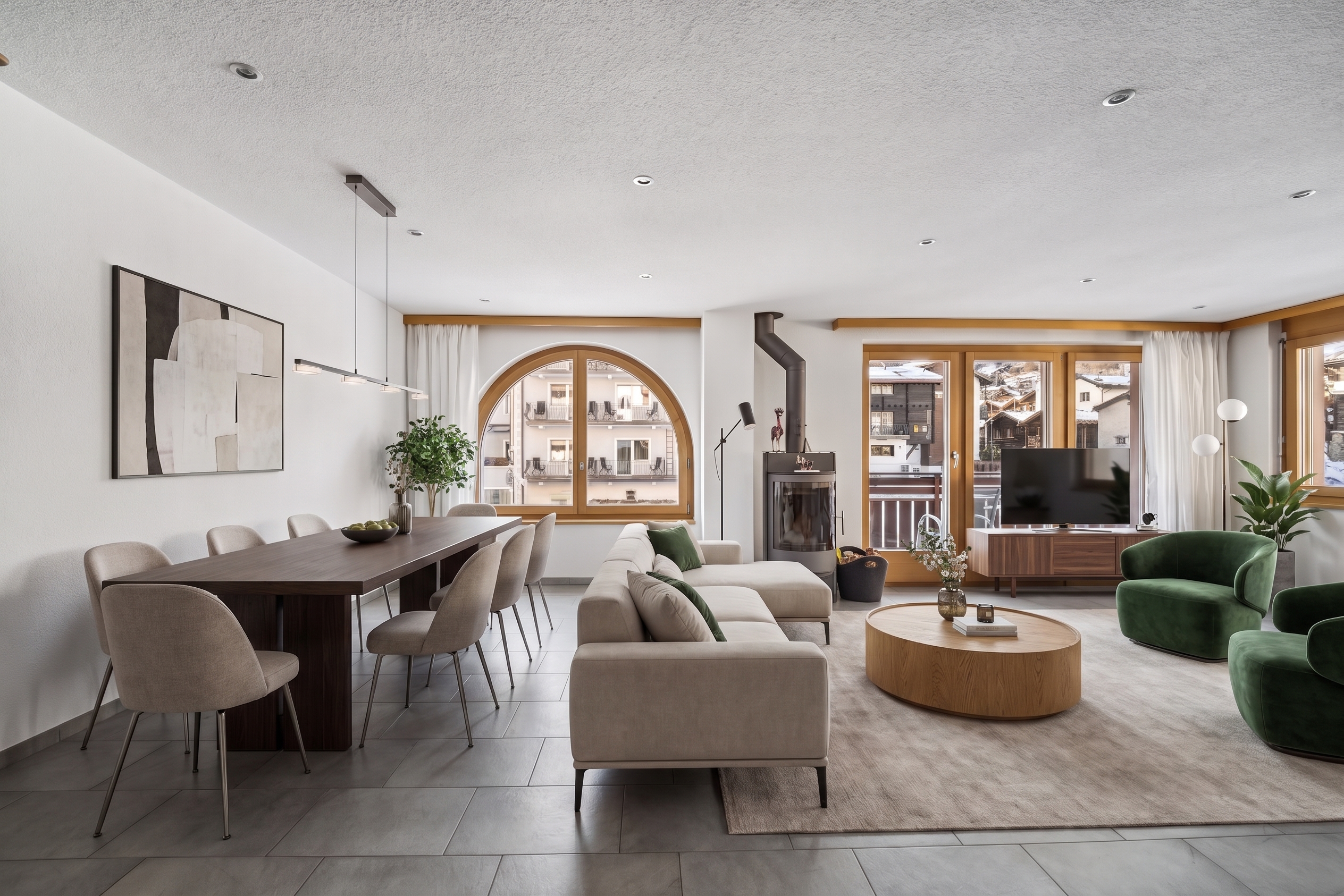 Zentral gelegene, schöne 4.5-Zimmer-Wohnung mit einzigartigem Matterhornblick
