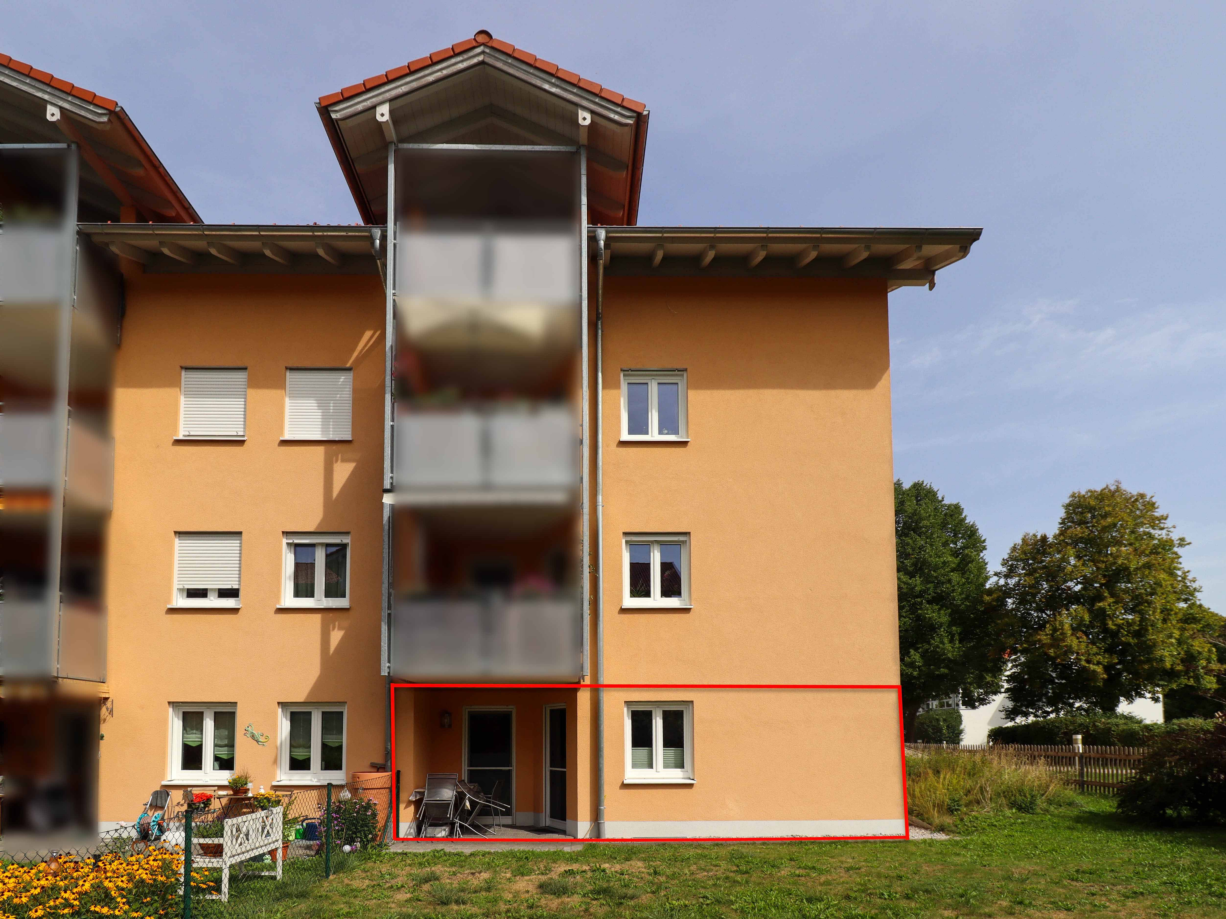 Attraktive 3-Zimmer-Erdgeschosswohnung mit Gartenanteil und Tiefgaragenstellplatz [KI-modifiziert]