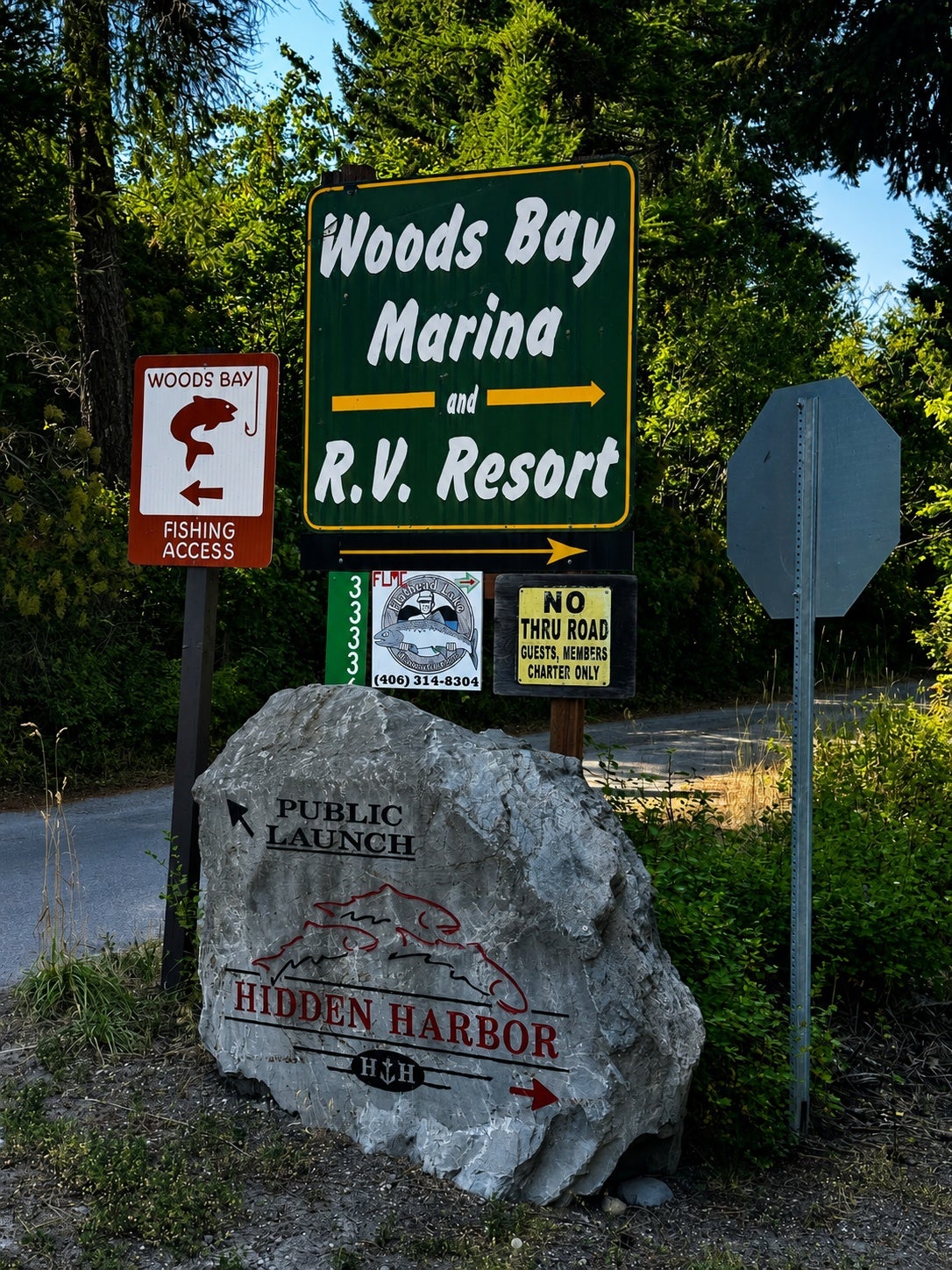 Boat Slip at Hidden Harbor Marina on Flathead Lake