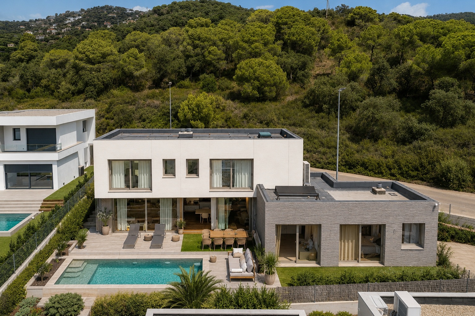 New build nearing completion, featuring contemporary architecture and energy efficiency [AI-modified]
