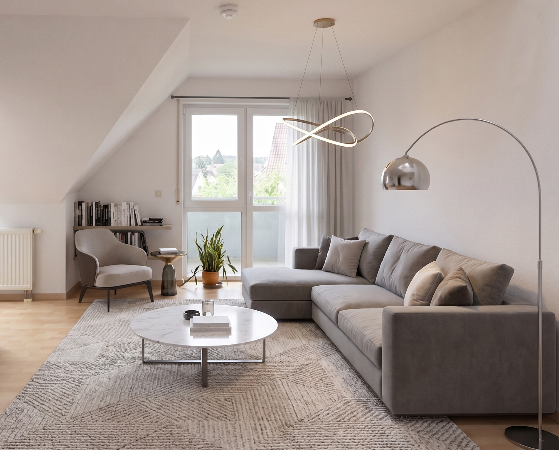 Helle und charmante 2-Zimmer-Maisonettewohnung mit Balkon