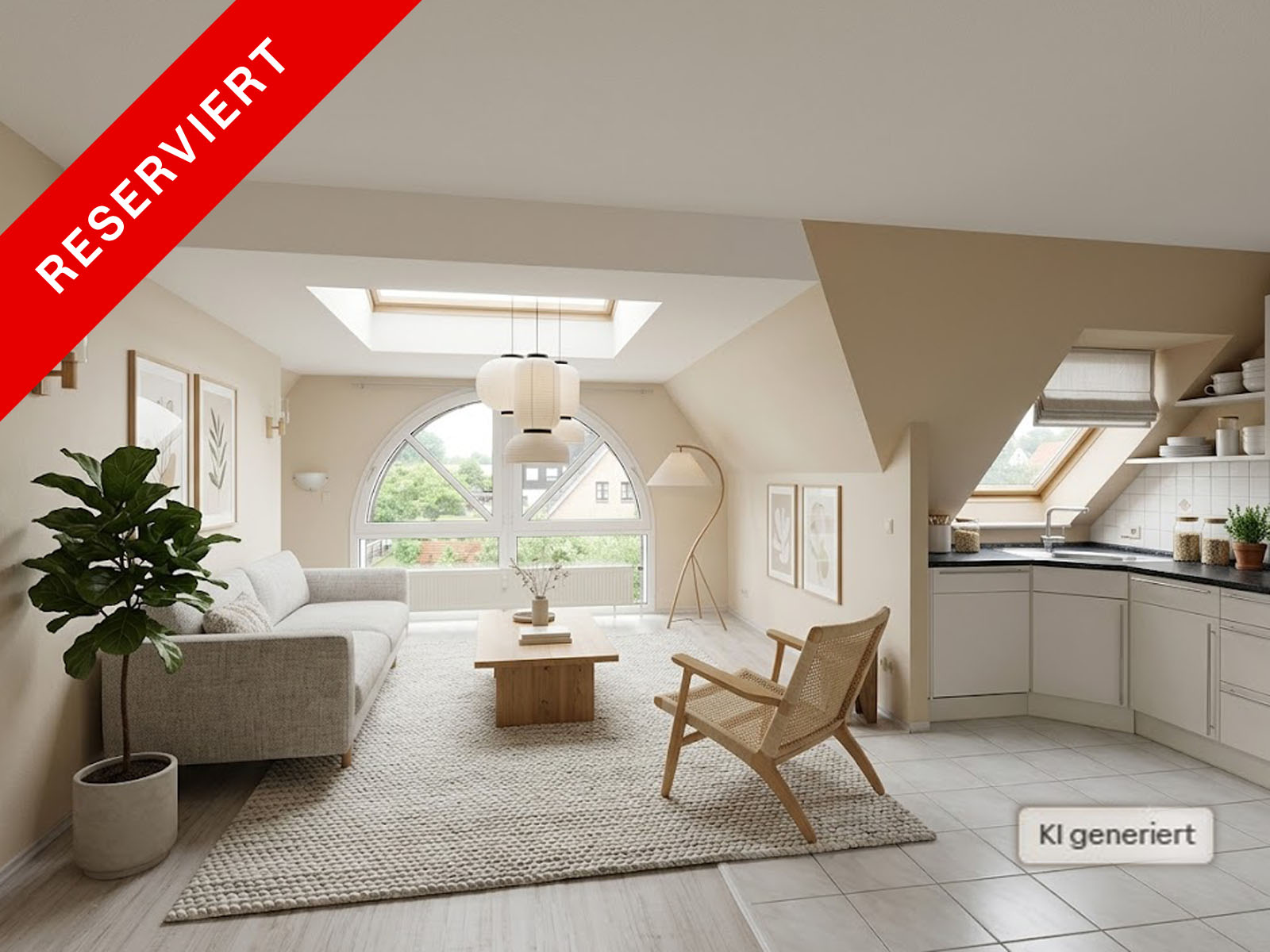 Charmante Maisonette mit Dachterrasse, Licht, Ruhe und Wohnkomfort- Stellplatz inklusive