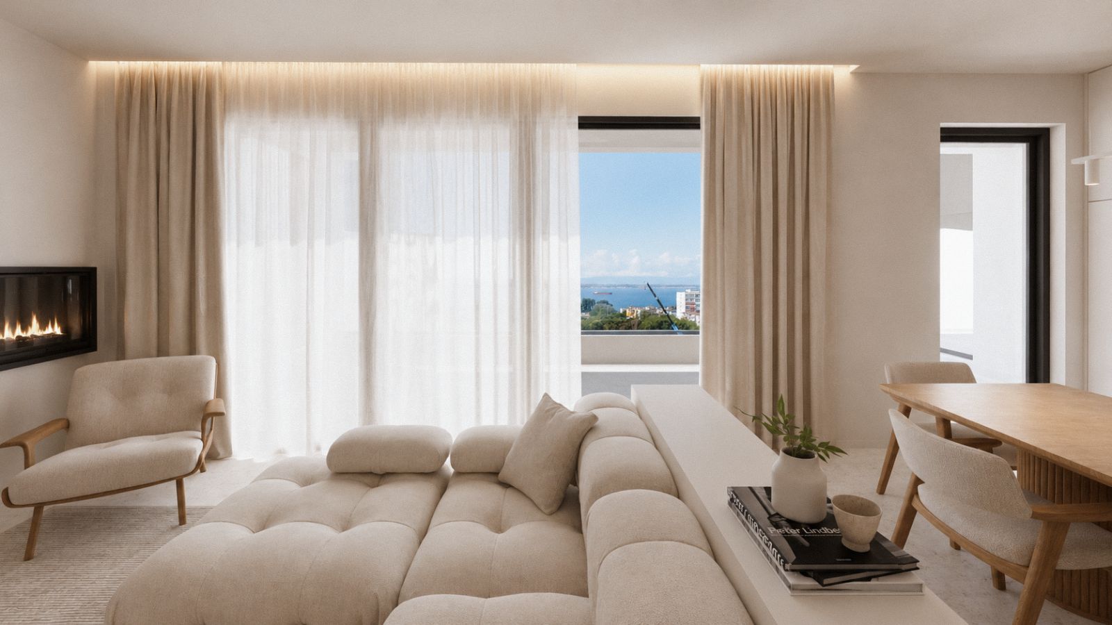 Newly built seaview duplex in Agios Ioannis