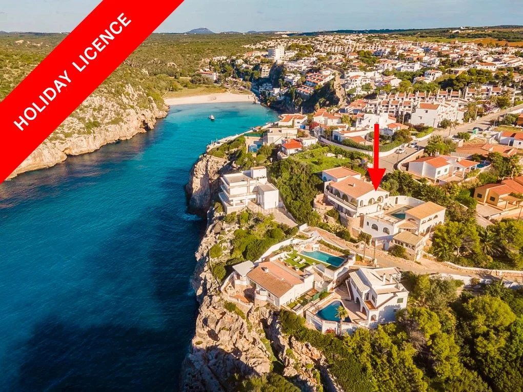 Increíble villa con impresionantes vistas al mar en Cala’n Porter, Menorca