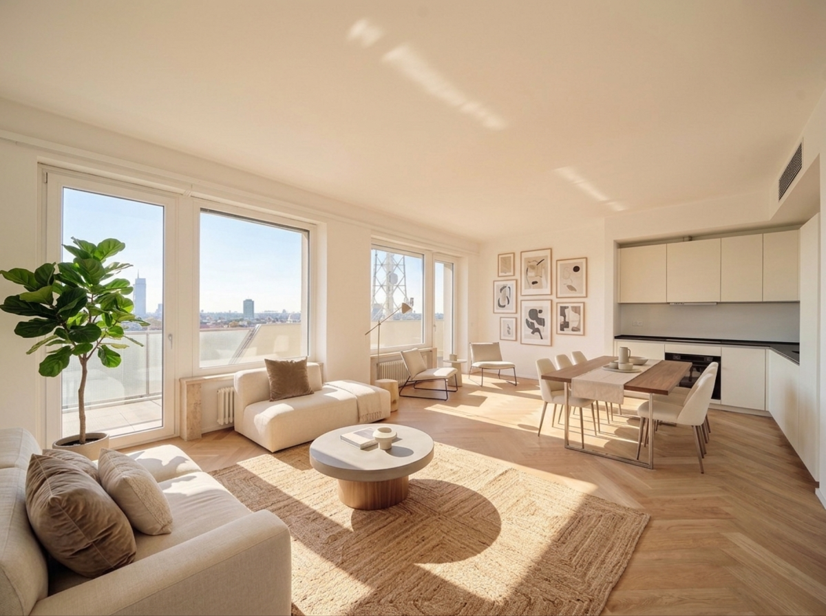 Nuovissimo appartamento in corso Sempione
con fantastica vista sulla città