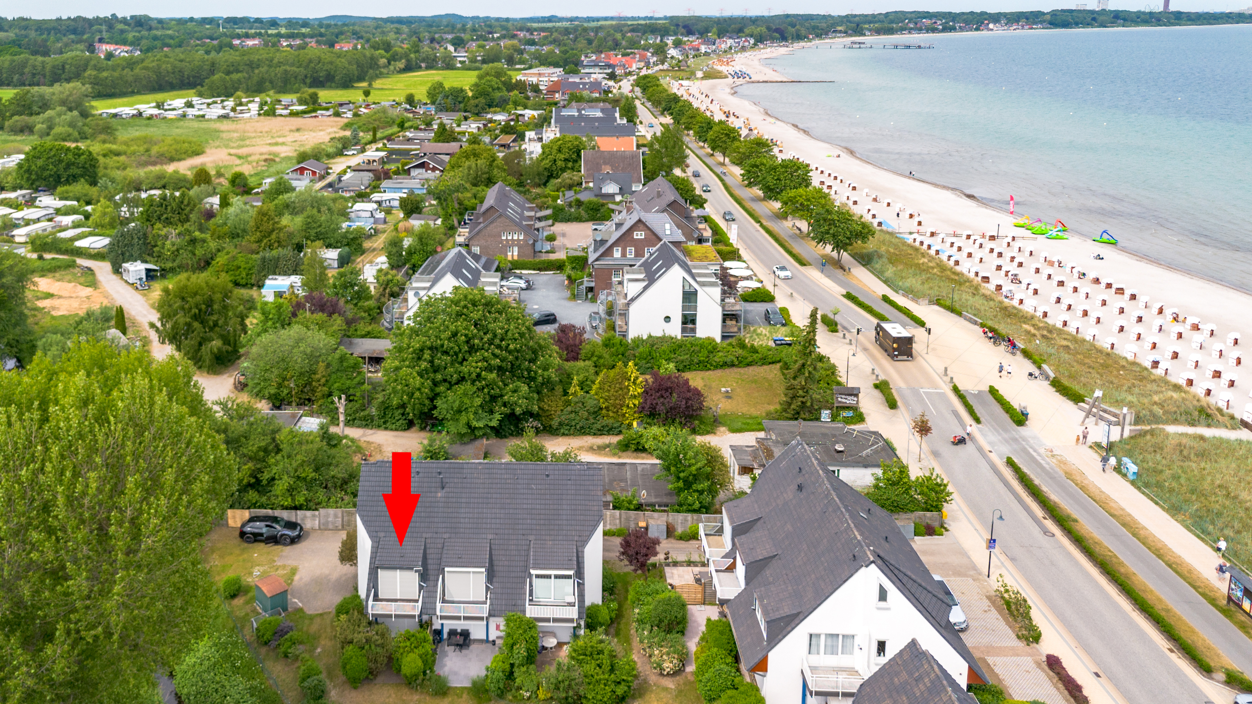 Modernisiertes Design - Refugium
in erster Reihe mit Ostseeblick