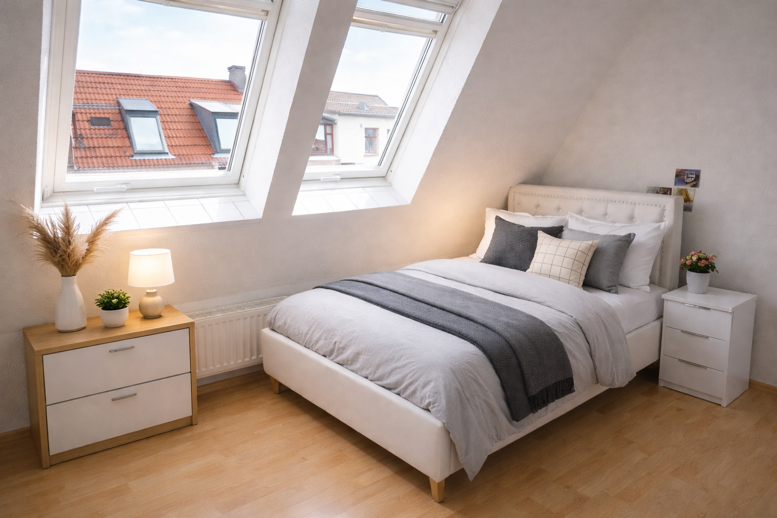 Charmante Dachgeschoss-Wohnung mit Loggia und Tiefgaragen-Stellplatz