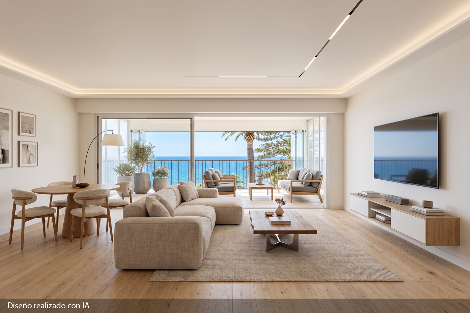 Beachfront apartment, Almadraba, Voramar