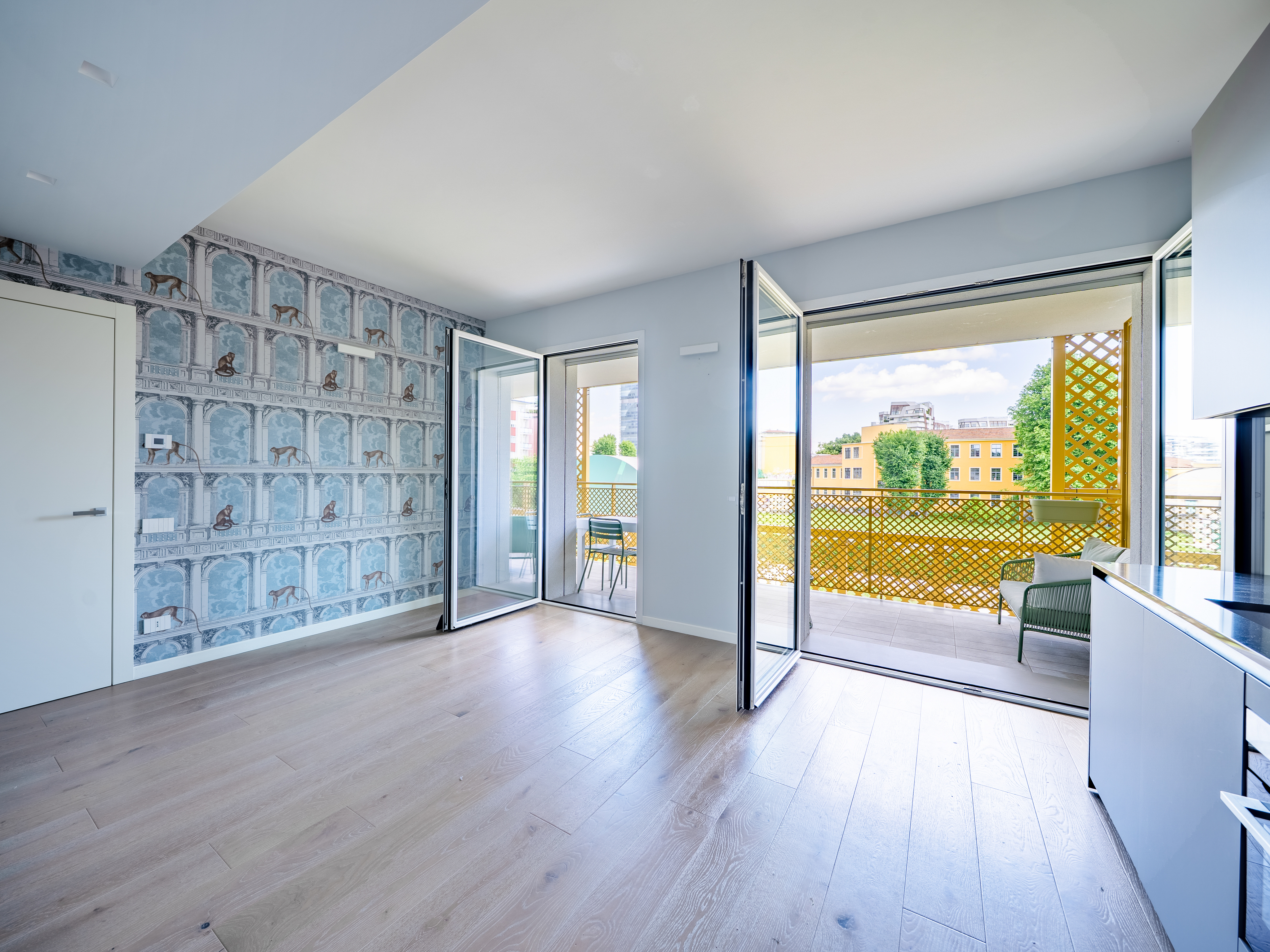 Two-room apartment in new residence with garage in via Flavio Gioia