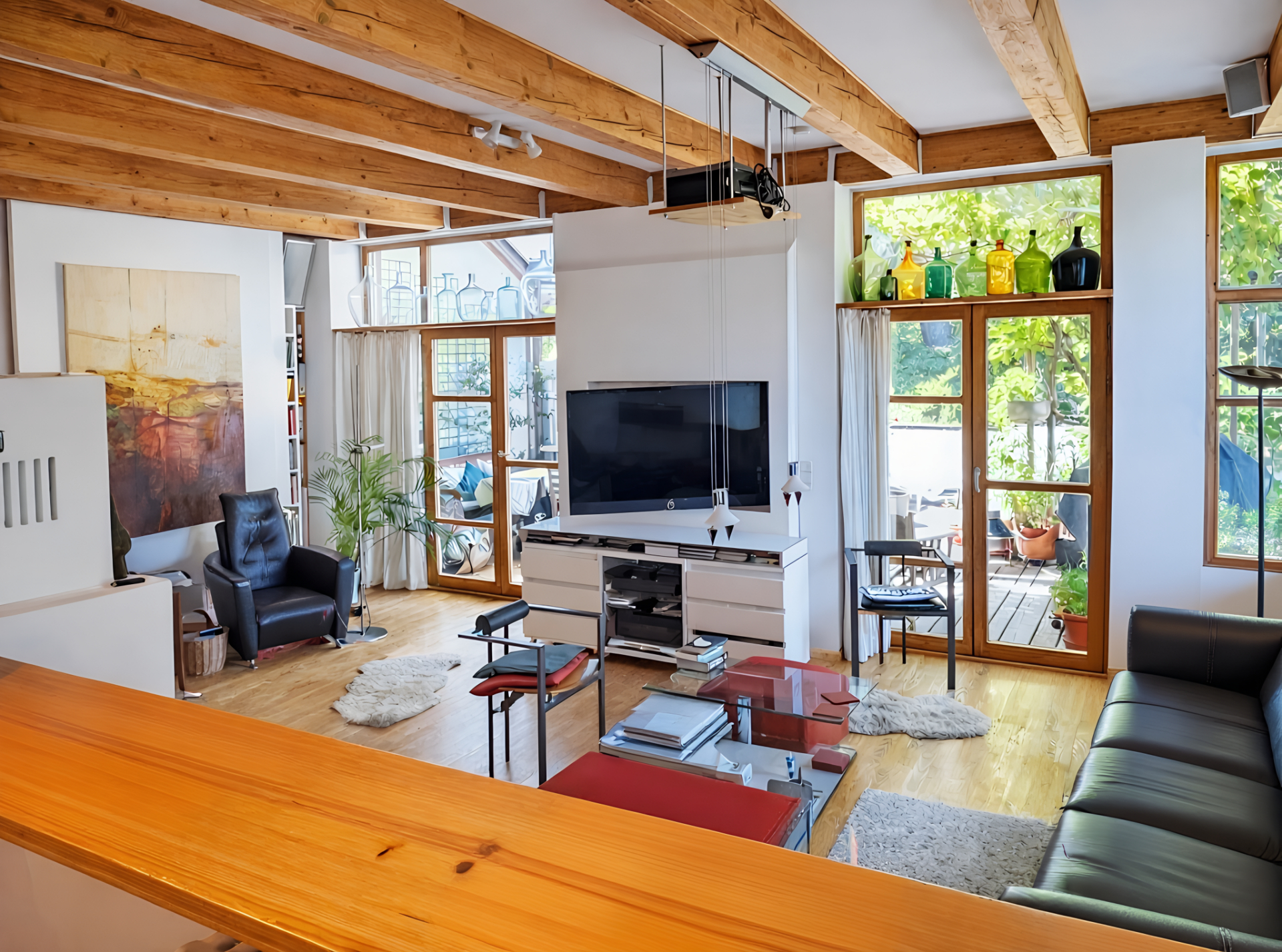 Naturnah wohnen mit Komfort – Doppelhaushälfte mit Pool, Sauna, Atelier und moderner Energietechnik