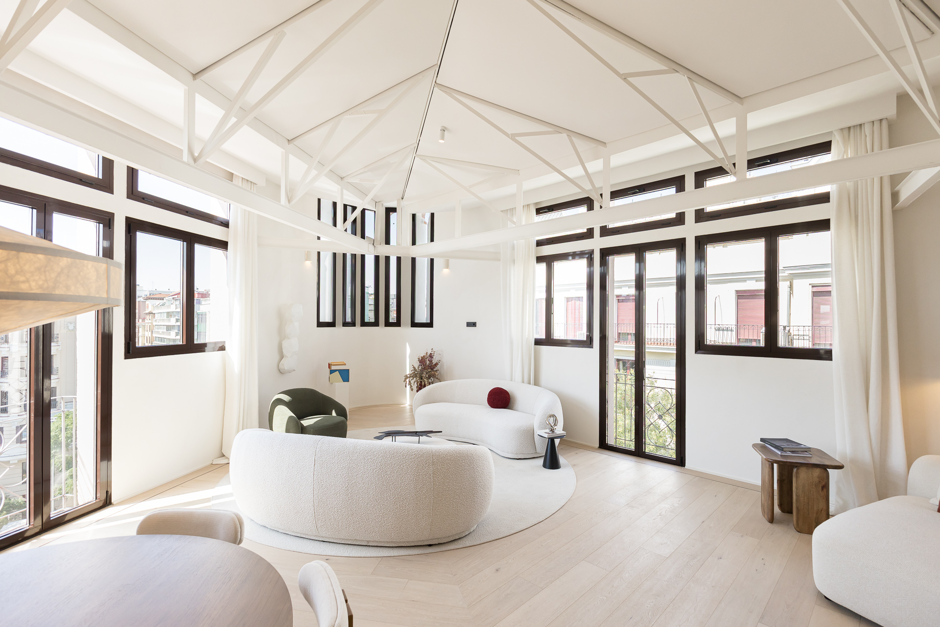 A property in one of Madrid's landmark buildings.