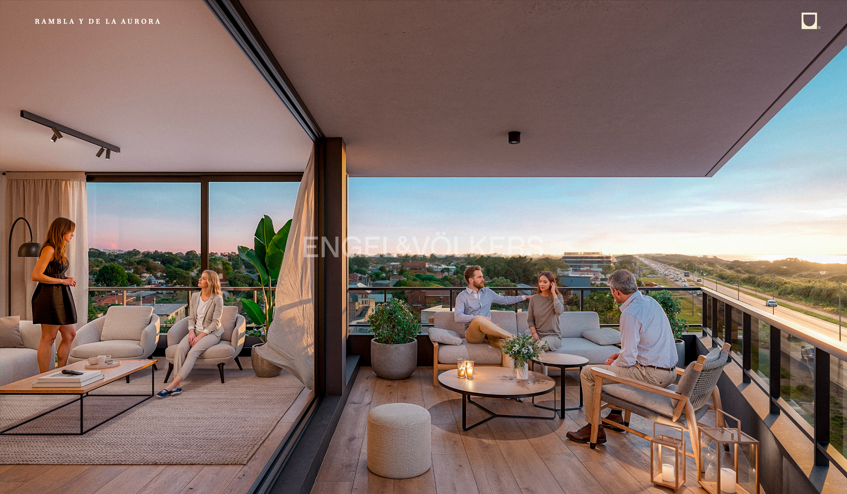 3-bedroom apartment on the Parque Carrasco Promenade - GROU Orillas