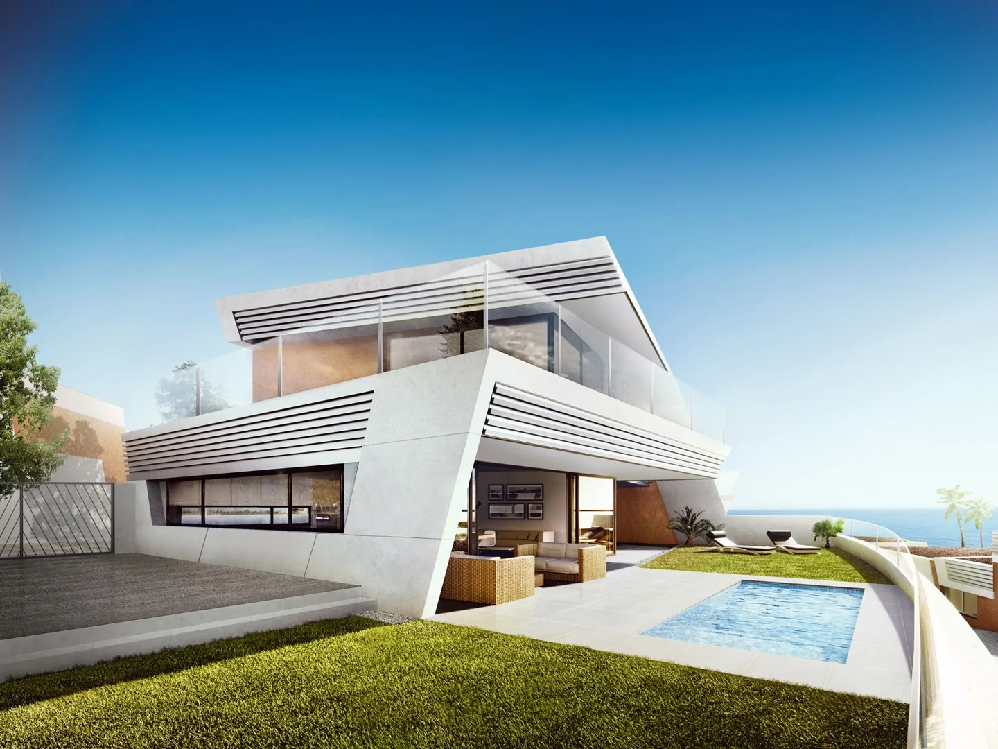 Designer homes on the golf course in Mijas Costa