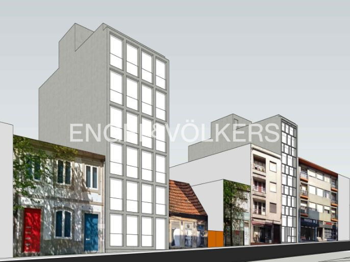 Building with project approved for 9 apartments