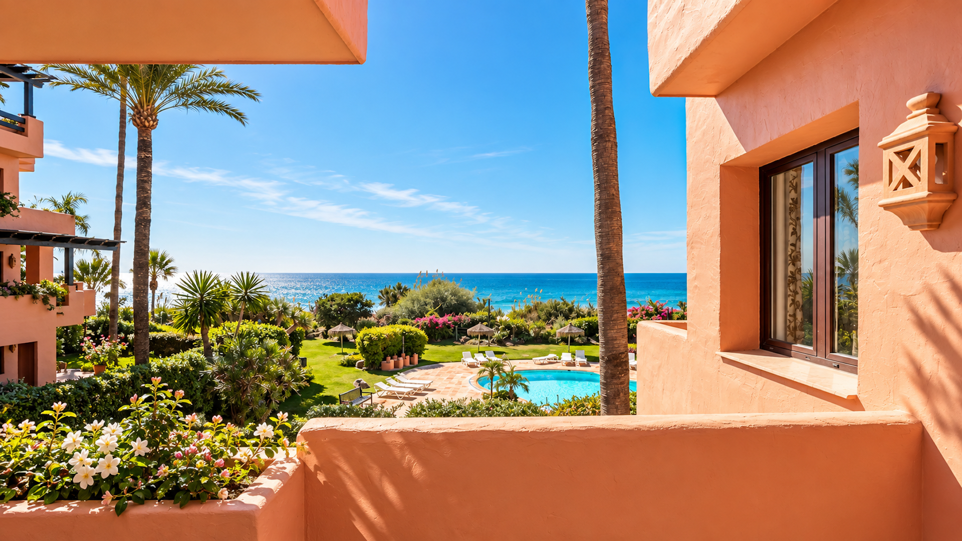 Elegant Beachfront Duplex with Direct Beach Access and Beautiful Sea Views
