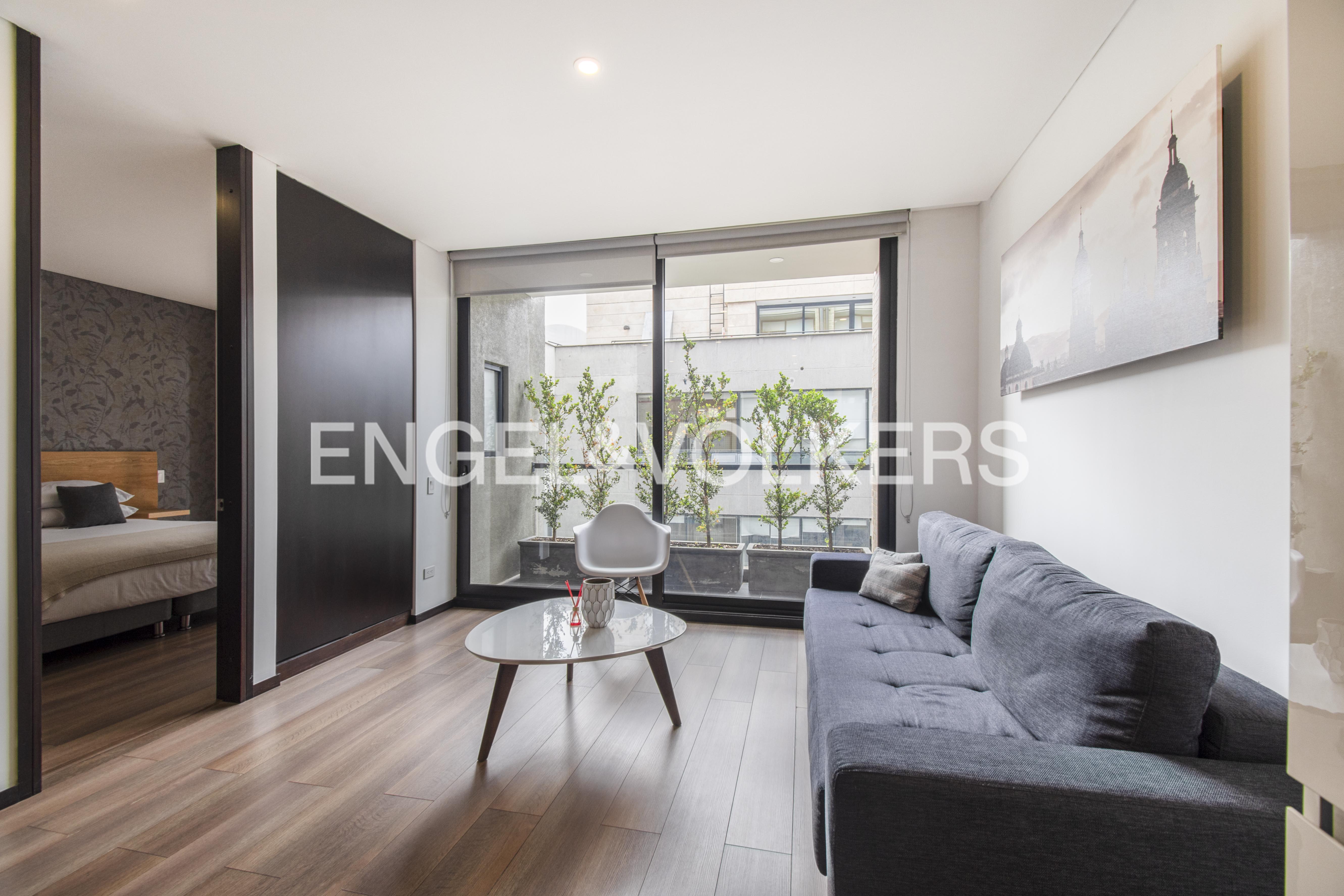 Moderno apartamento amoblado para arriendo en Chicó