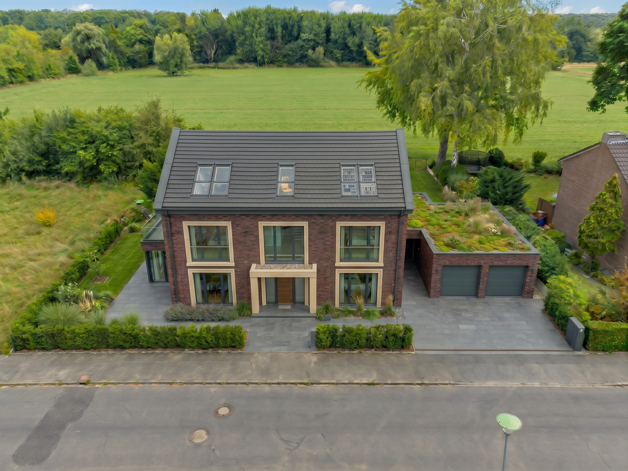 Großzügiges Grundstück in Feldrandlage von Münster-Sentrup [AI-modified]