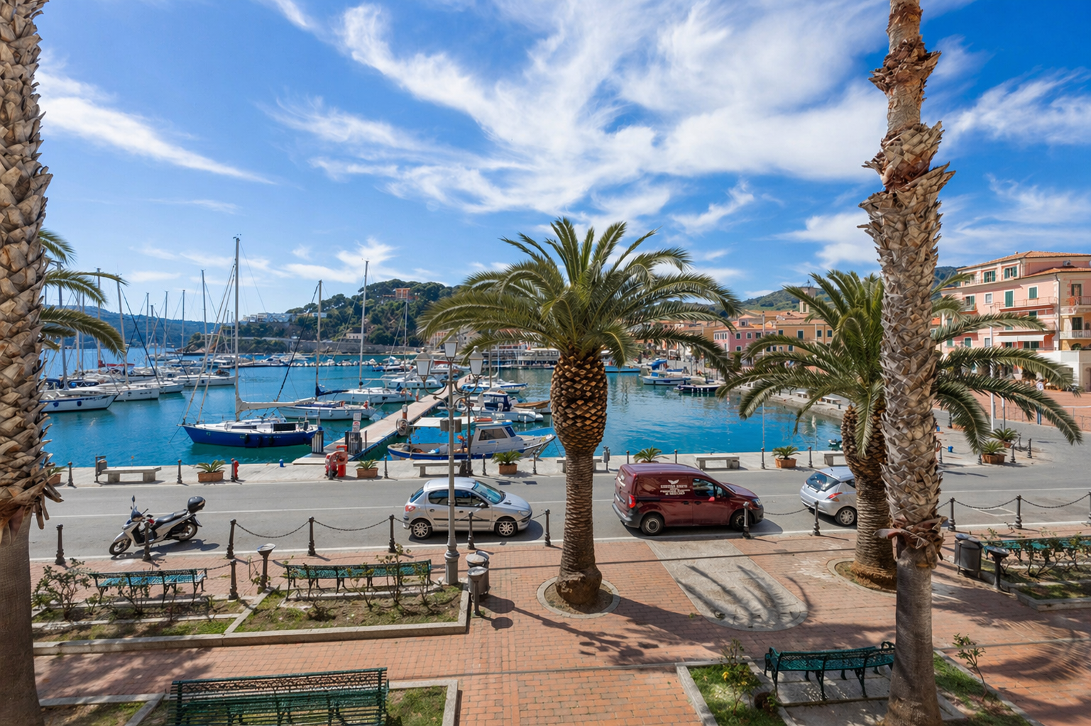 Porto Azzurro: einzigartige Lage mit Meerblick
