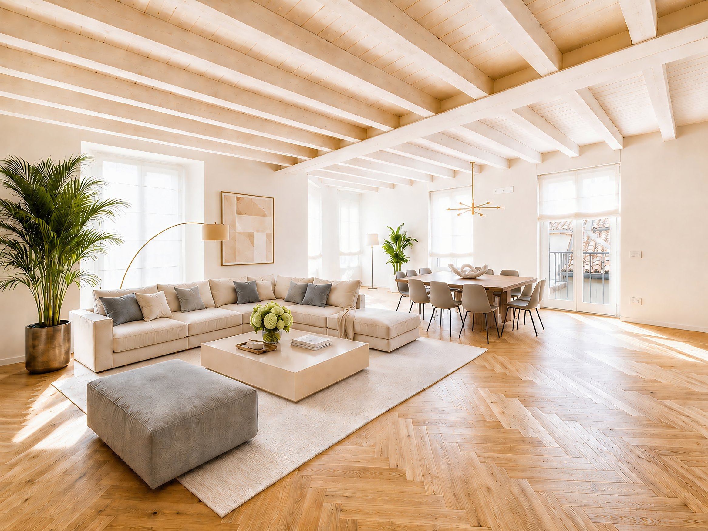 Prestigious townhouse in Piazza Tebaldo with terraces and garage