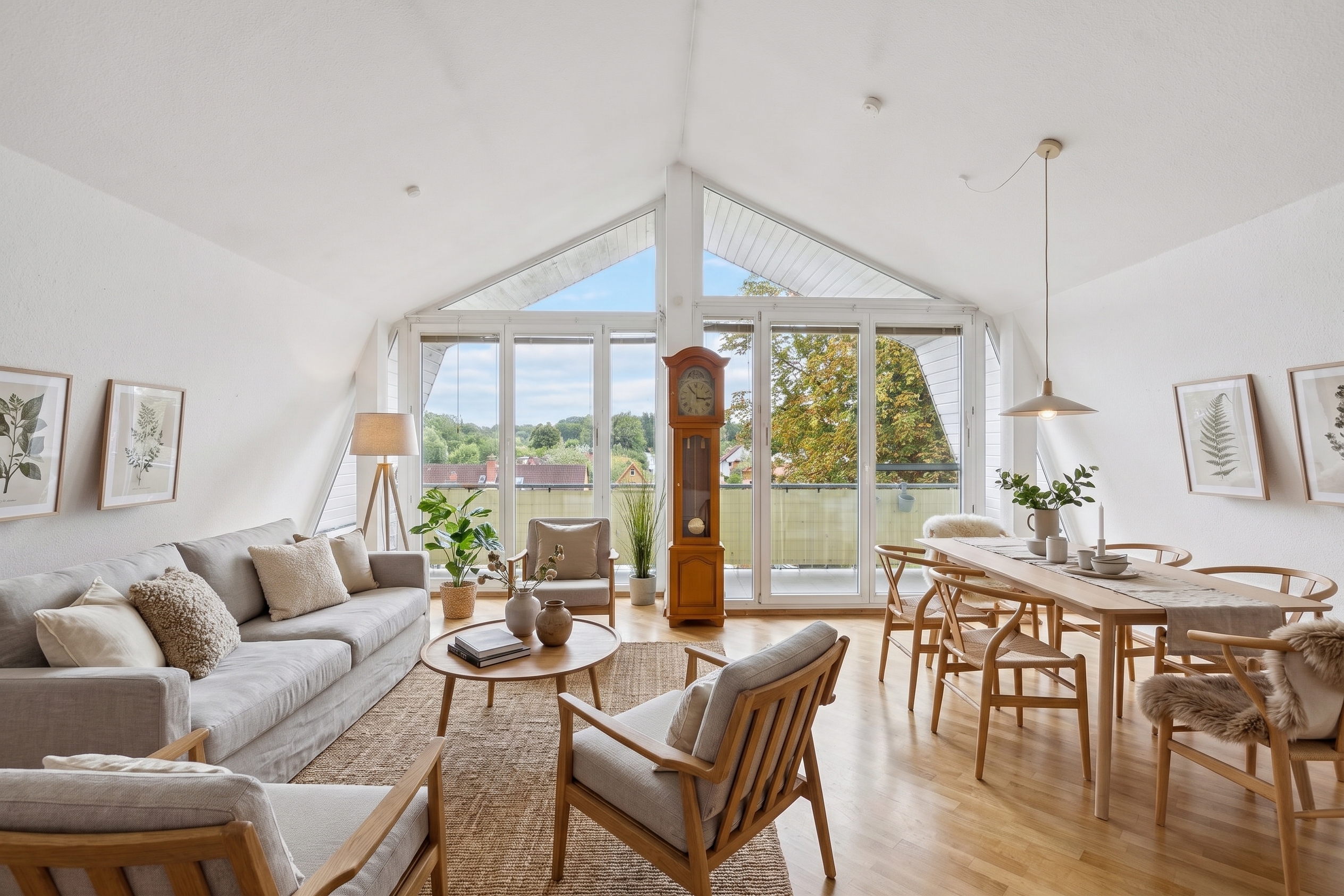 4-Zimmer-Dachgeschosswohnung mit Weitblick und exklusivem Zugang zum Heiligensee [AI-modified]