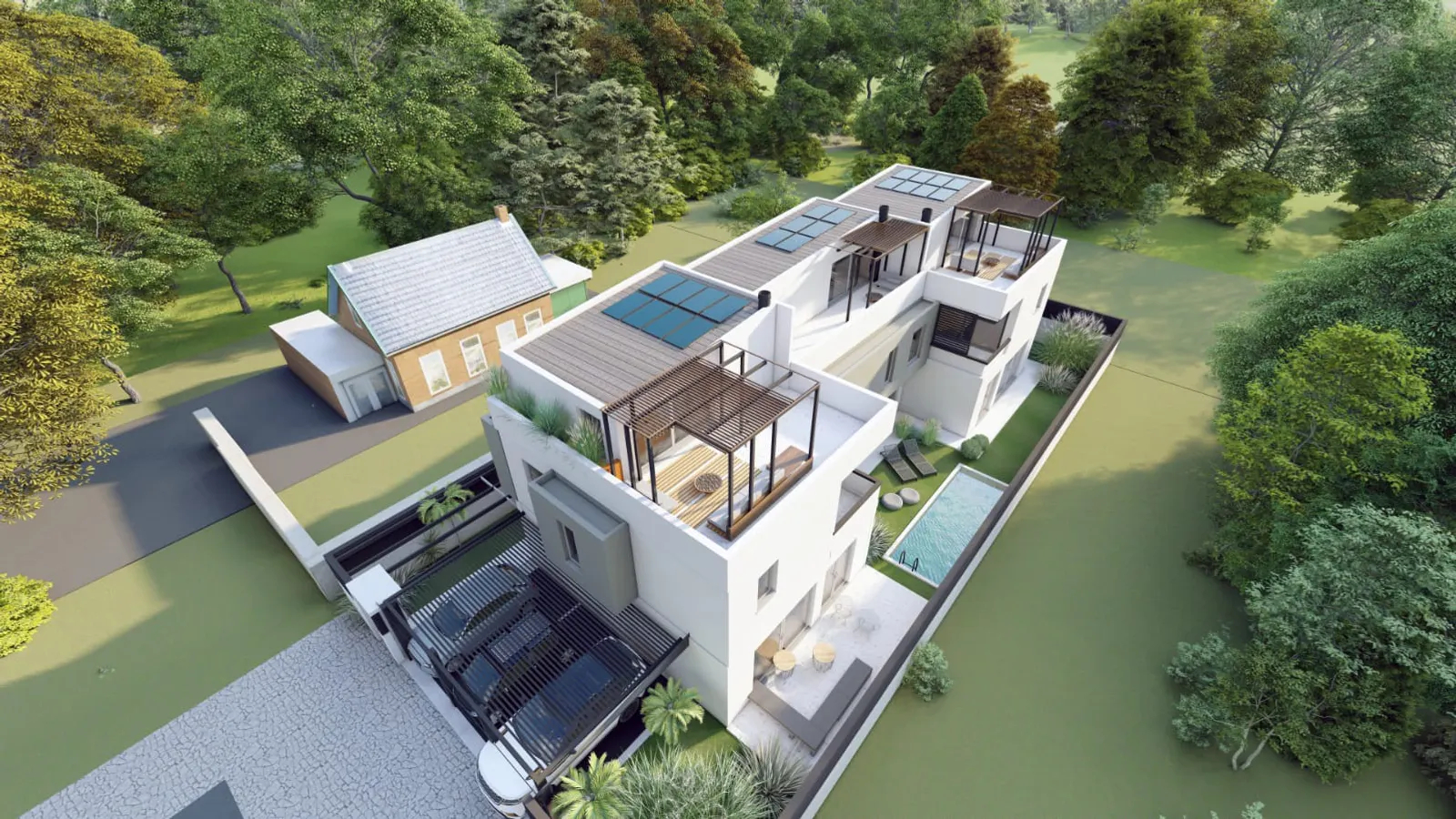 Modern 182 sq.m. maisonette with private garden