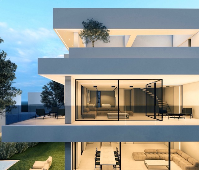 170 sq.m. duplex apartment with private rooftop terrace and pool