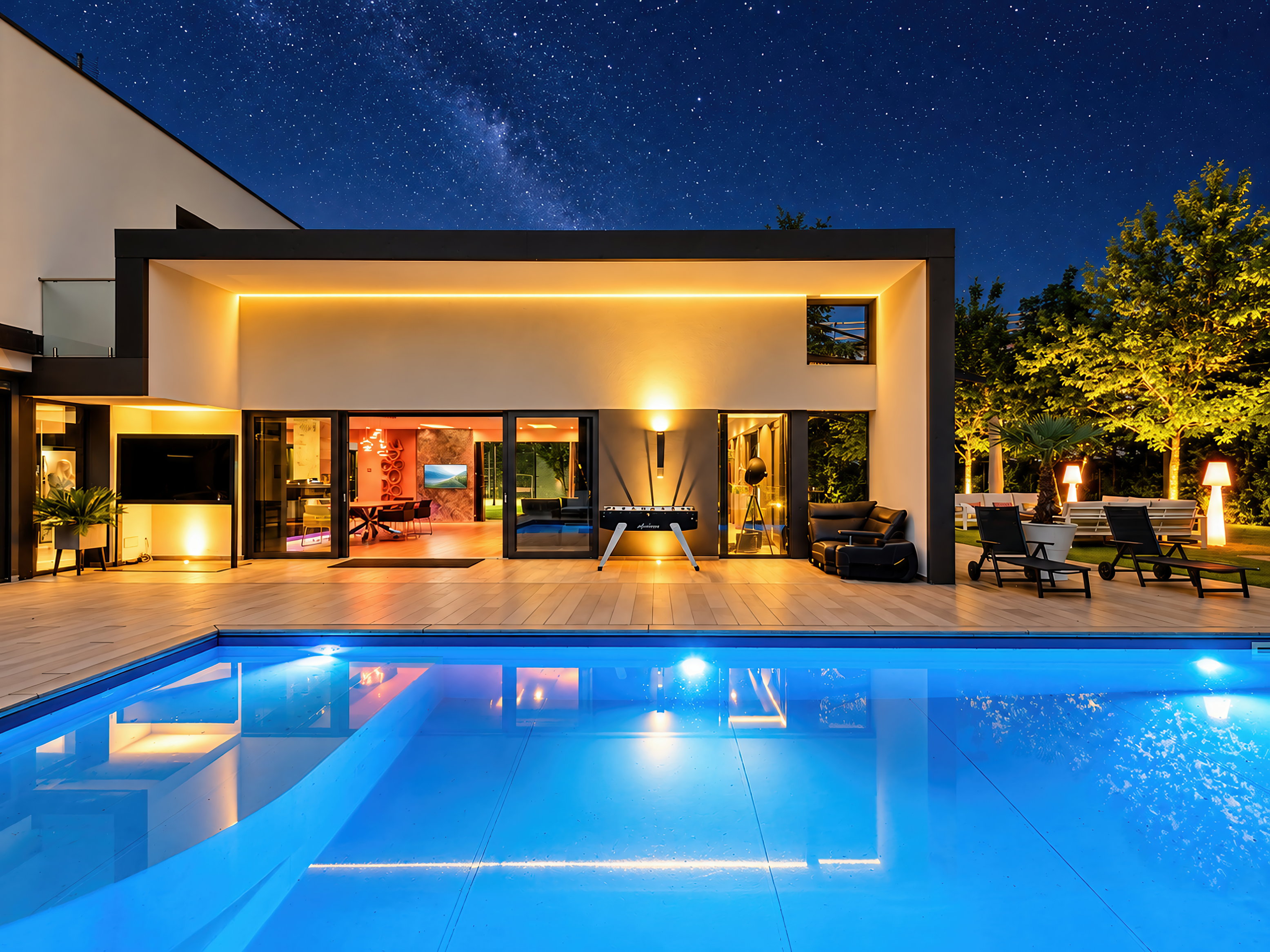 Elegant contemporary dream: villa with private padel court and swimming pool