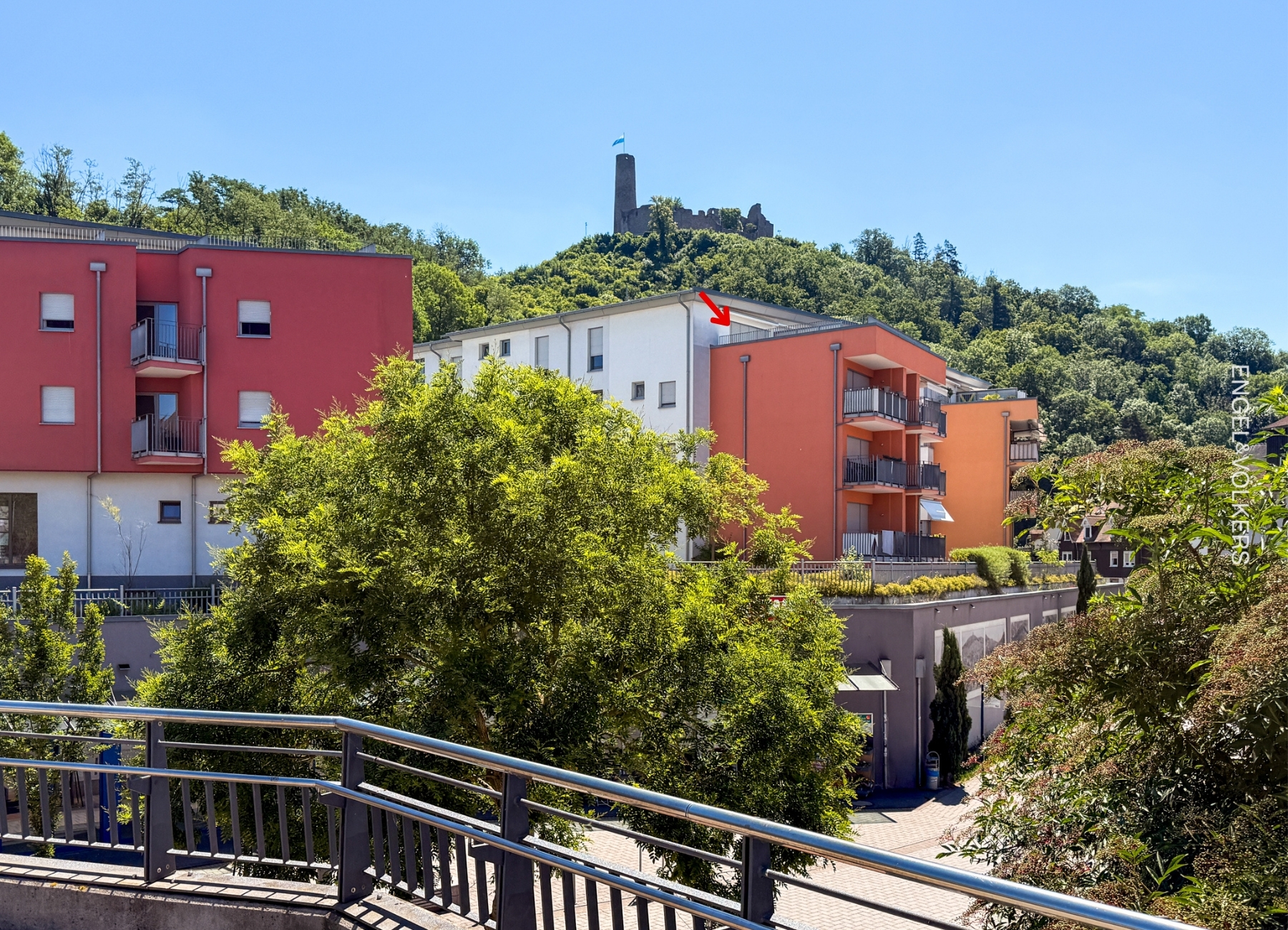 Penthousewohnung mit Blick über die Dächer der Weinheimer Altstadt