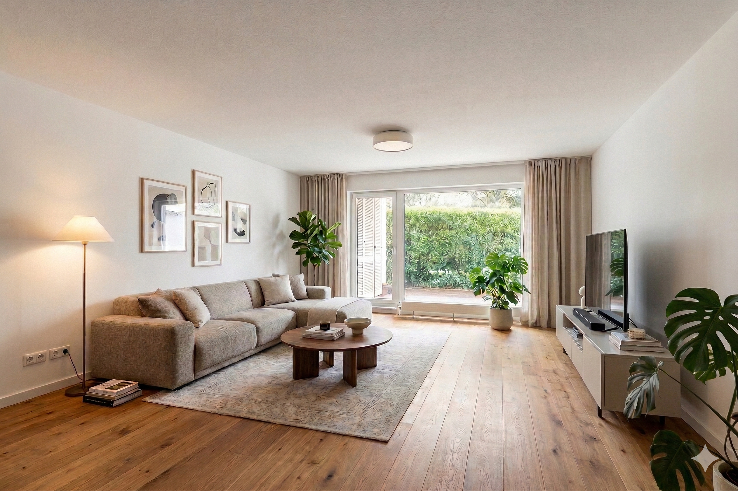 Quiet ground-floor apartment with terrace, parking space & design potential