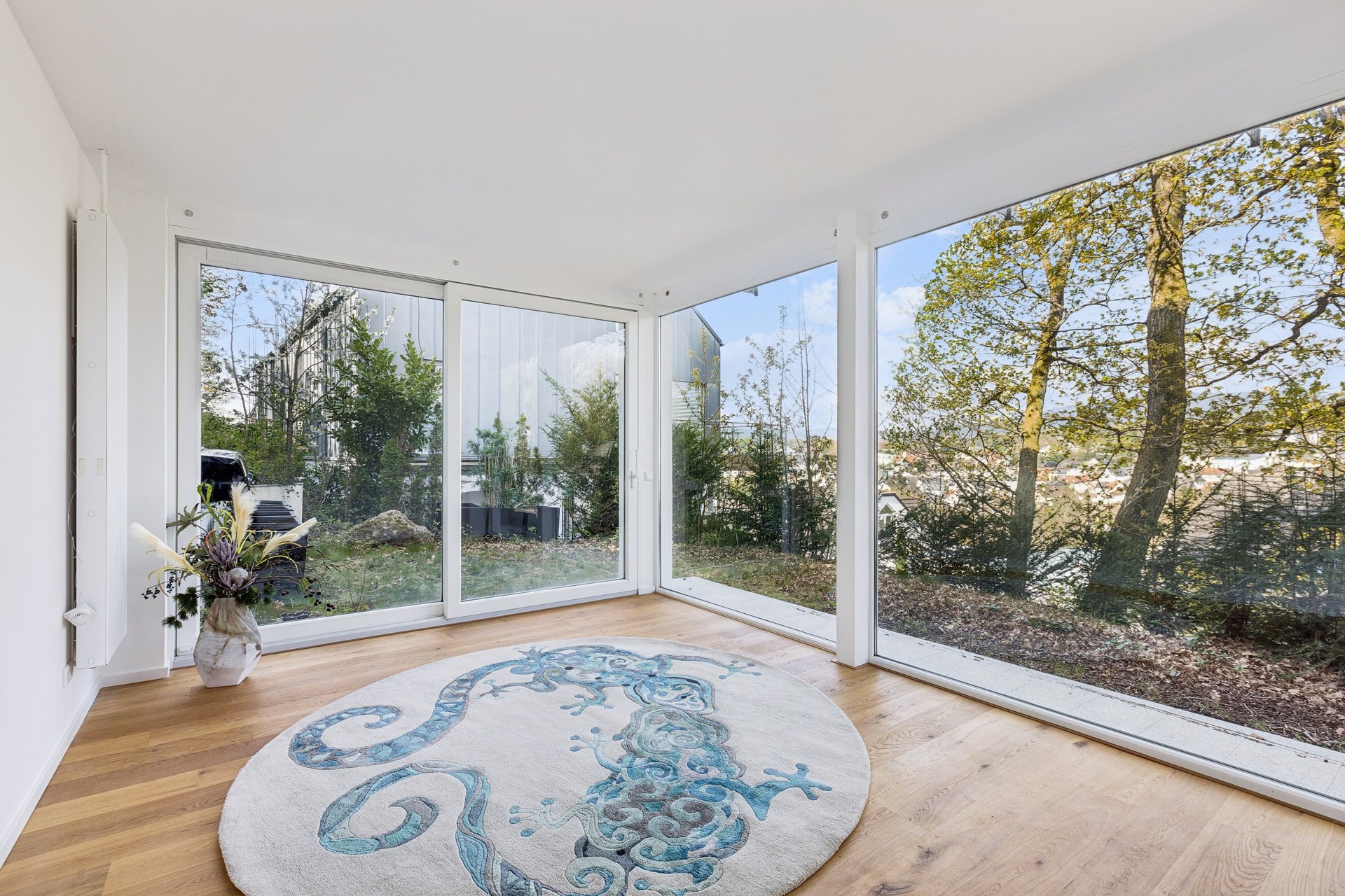 Exclusive light-filled apartment with panoramic green views in Johanniswald [AI-modified]
