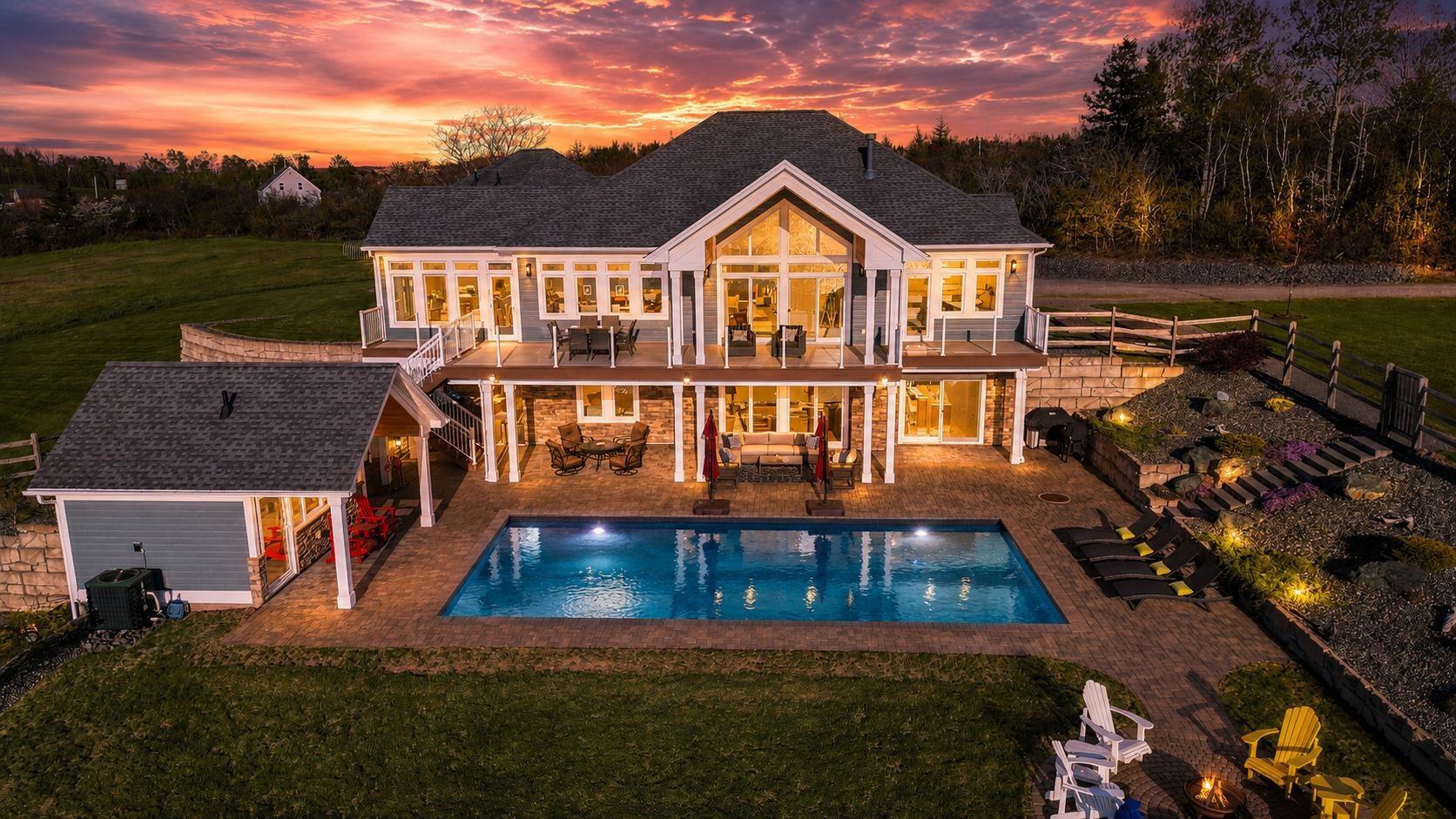 Luxurious 6-Acre Pomquet Harbour Retreat with Pool & Bar