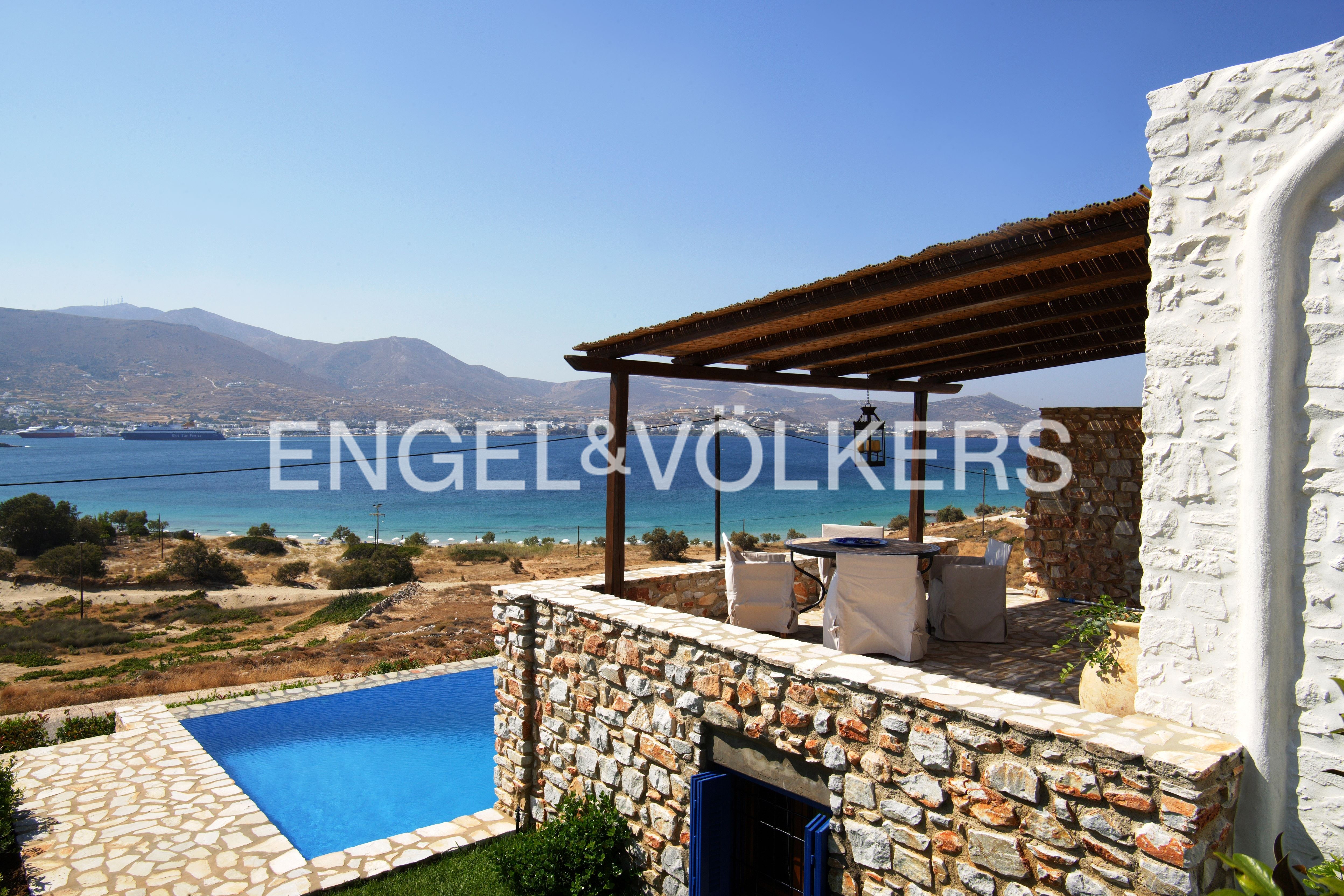 Cycladic Stone Villa with Pool in Paros