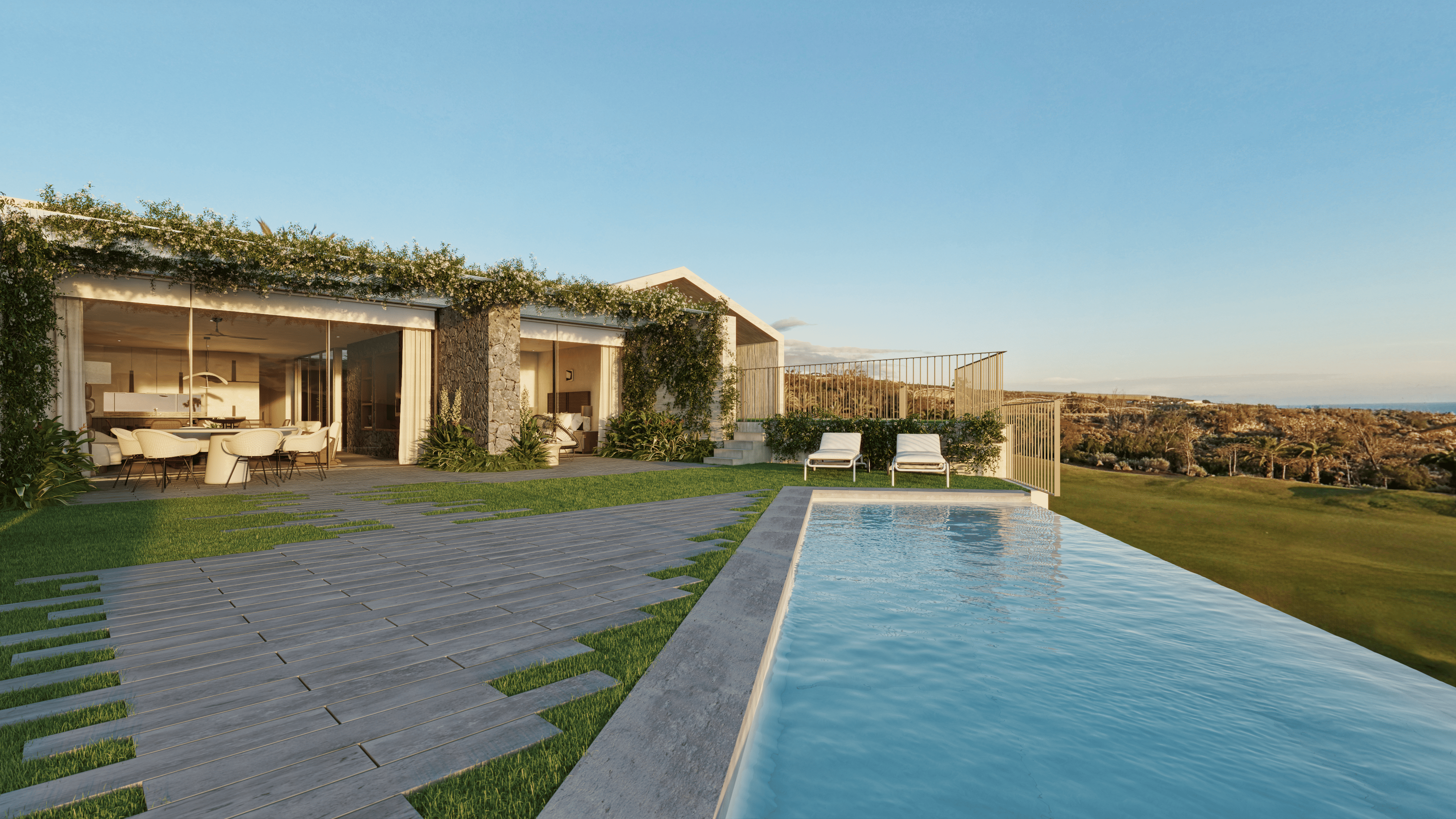 Aires de Abama – Exclusive new villa with 3 bedrooms and a private pool on the front line of the golf course