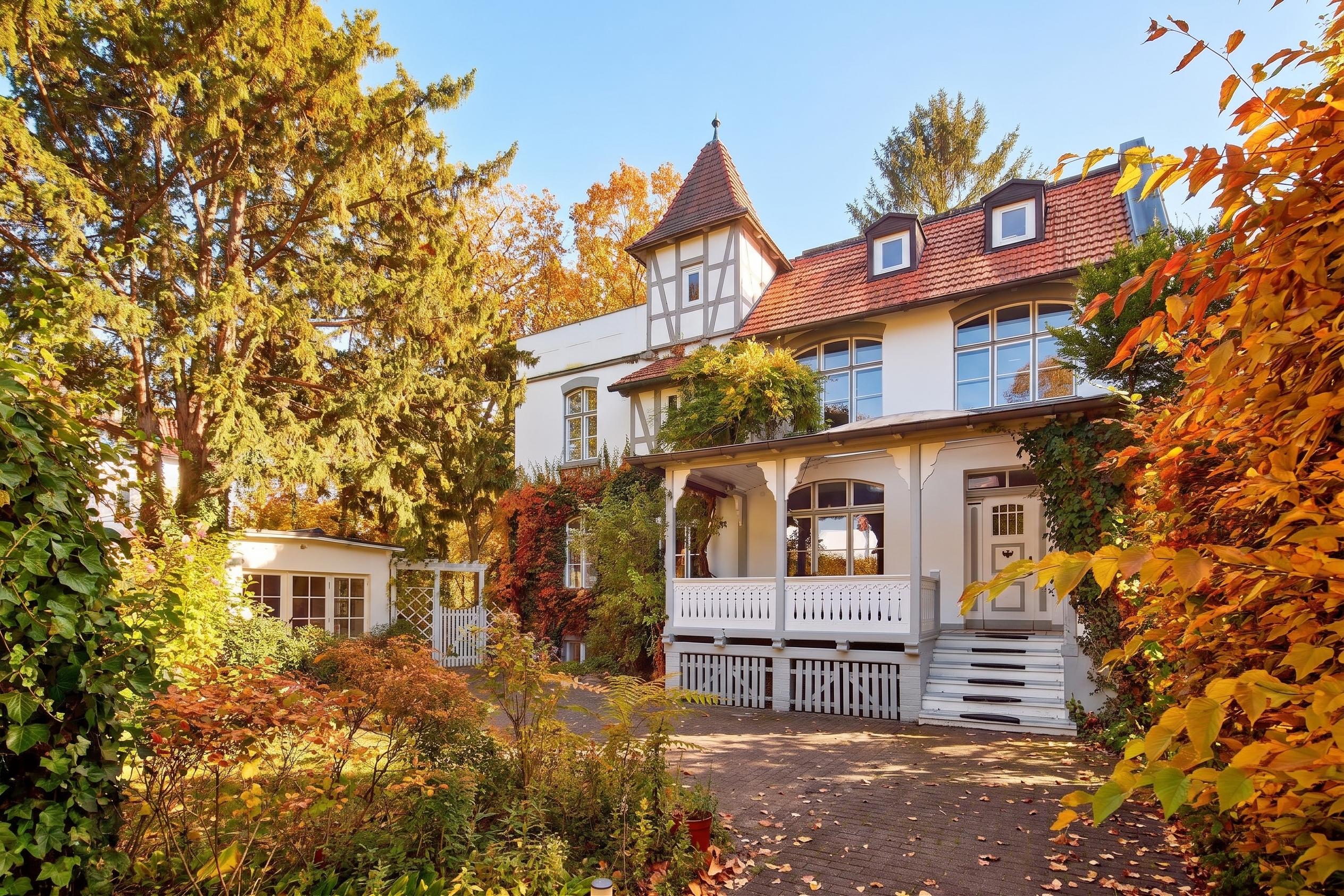 Historic country villa in Hamptons style in Alt-Westend [AI-modified]