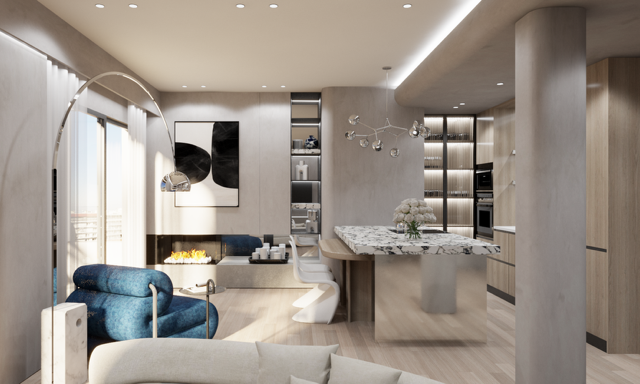Exceptional penthouse with terrace & panoramic view in Thessaloniki city center