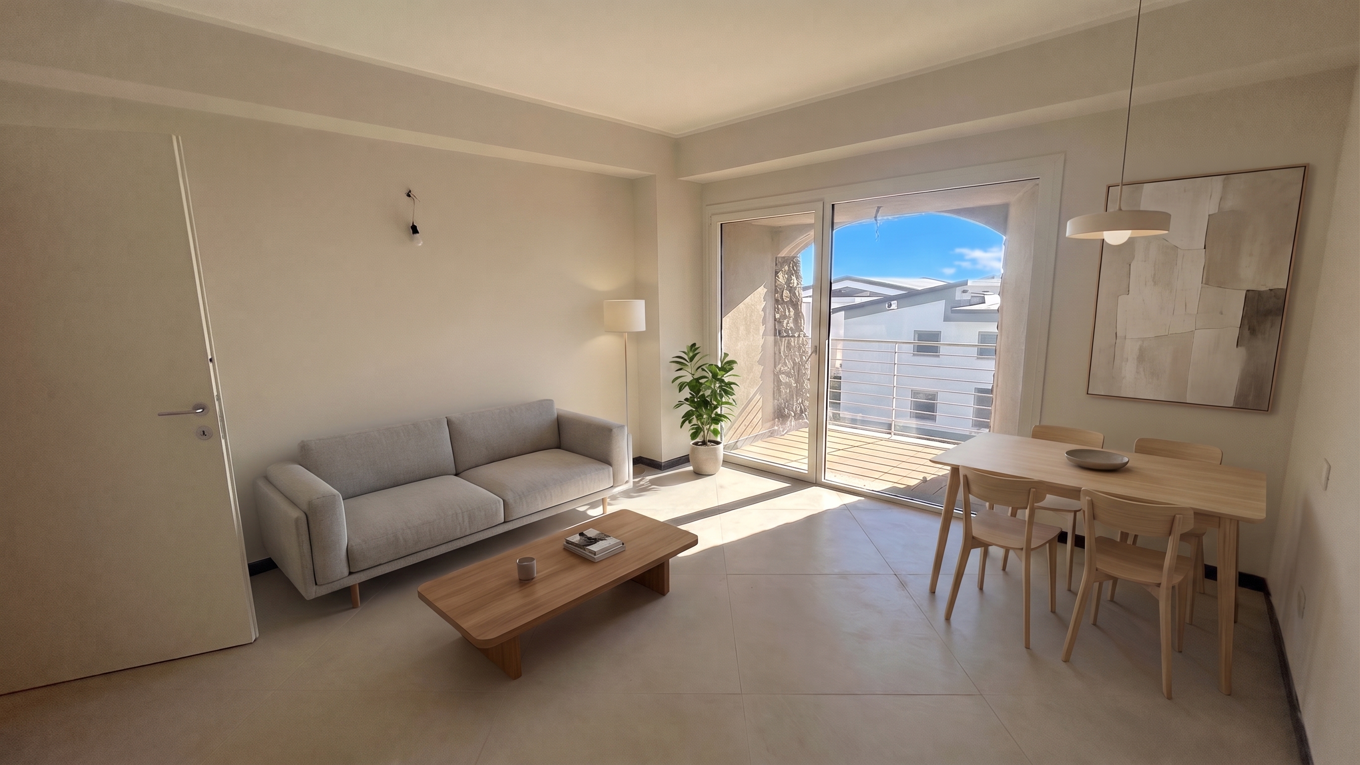 Three-room beach apartment