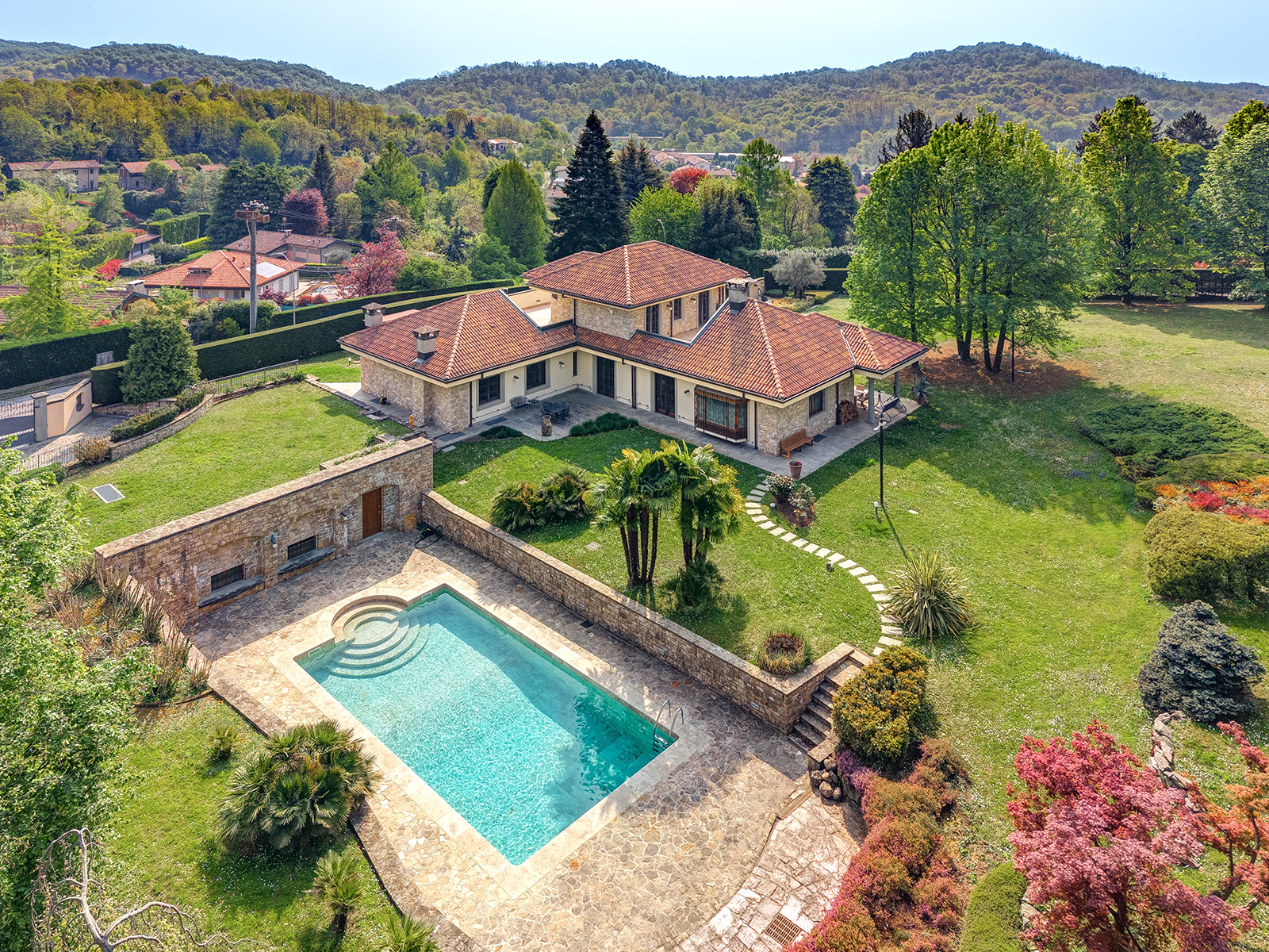 Elegant villa surrounded by nature with a private swimming pool