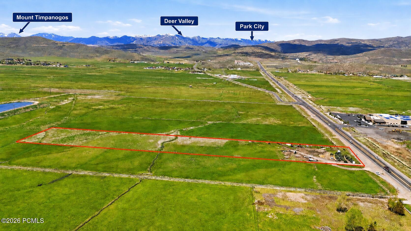 Six Acres of Flat Commercial Land in the Kamas Valley