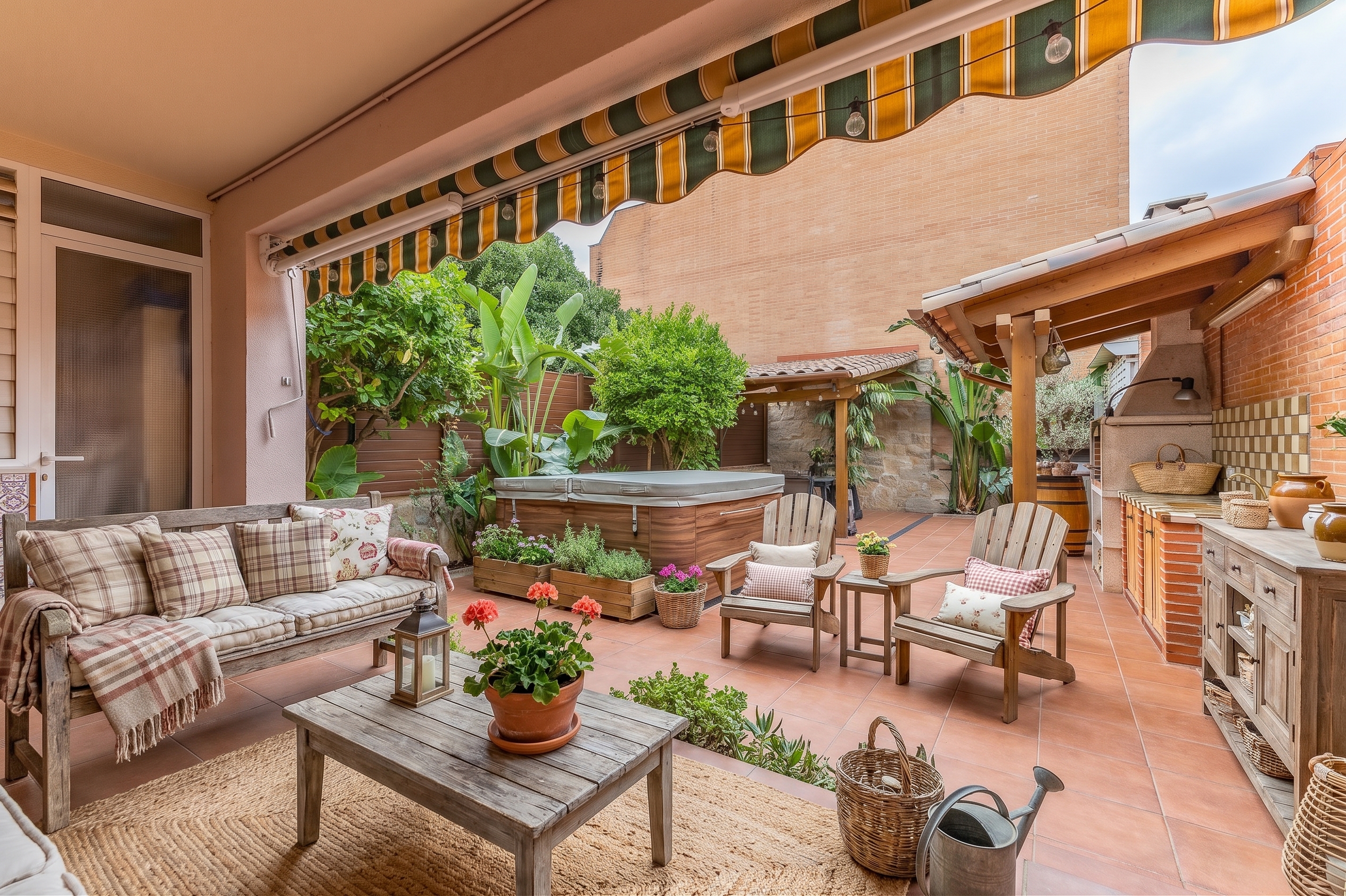 Corner Townhouse in the Center of Castellar del Vallès – Fully Furnished with Exclusive Furniture [AI-modified]
