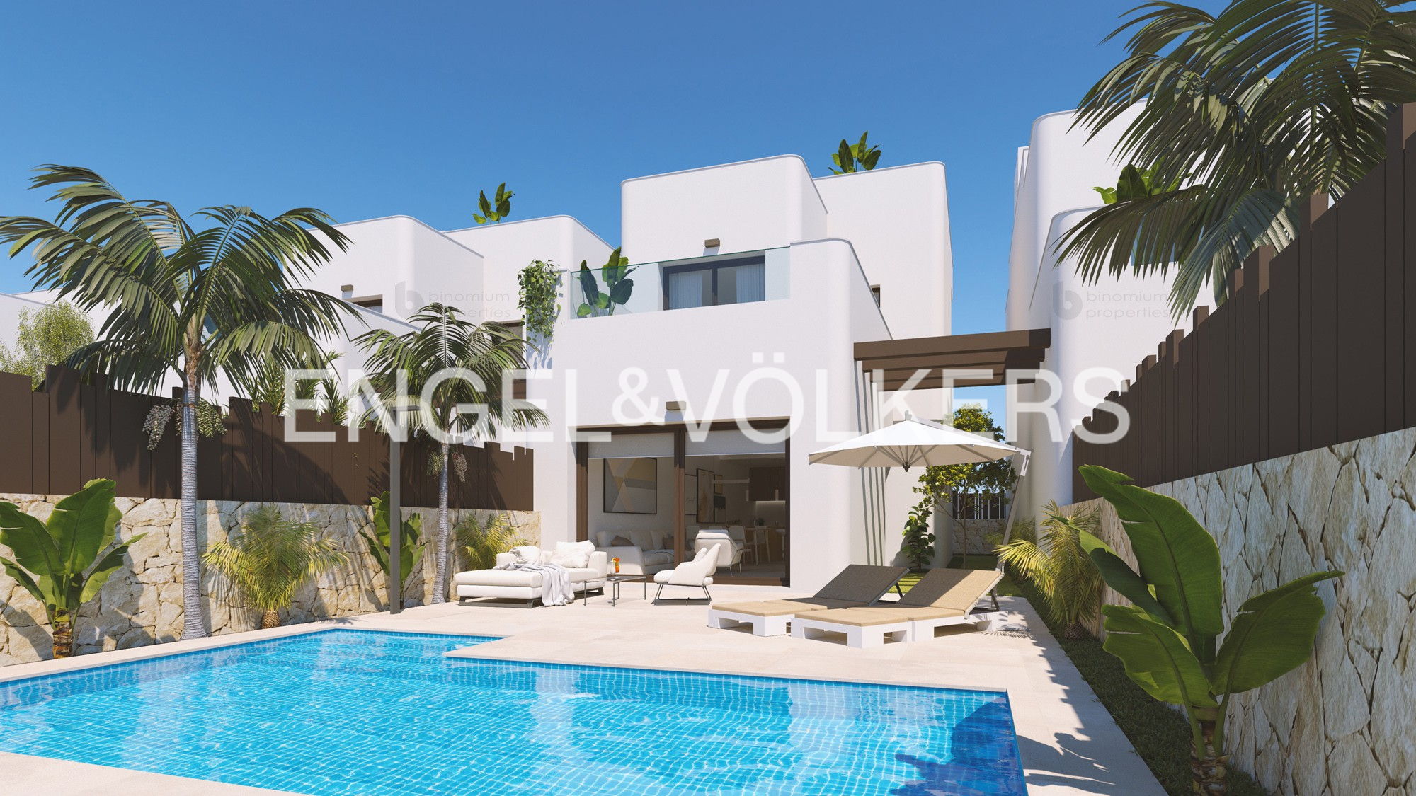 Chalet moderno de obra nueva en Mil Palmeras