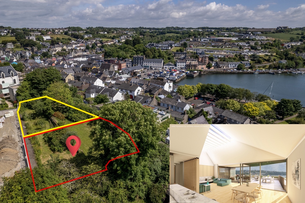 Stunning site with full planning permission in excellent location with views over Kinsale Harbour