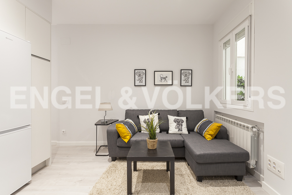 Furnished Ground floor with patio in Chamberí.